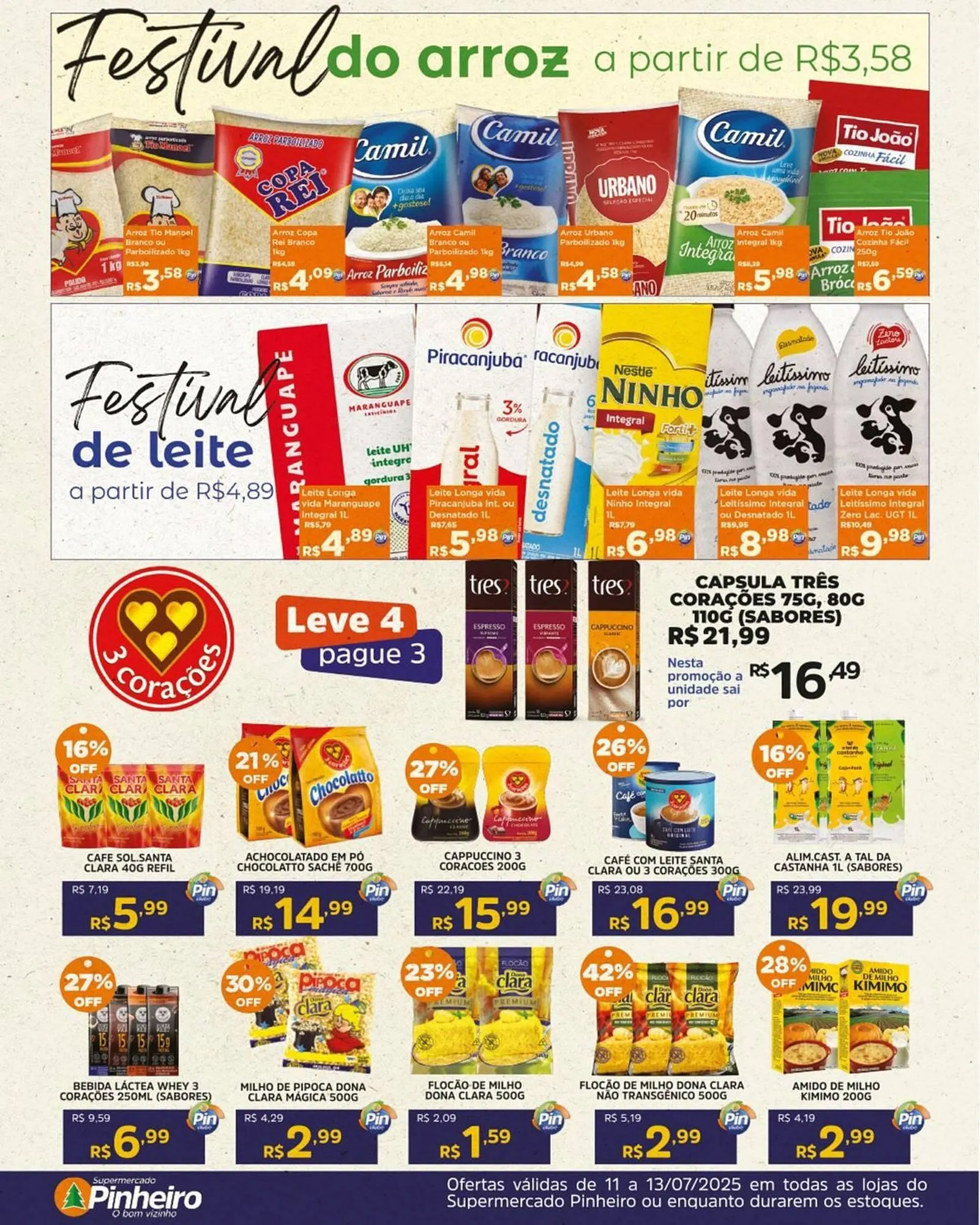 Encarte de Catálogo Pinheiro Supermercado 11 de julho até 13 de julho 2025 - Pagina 3