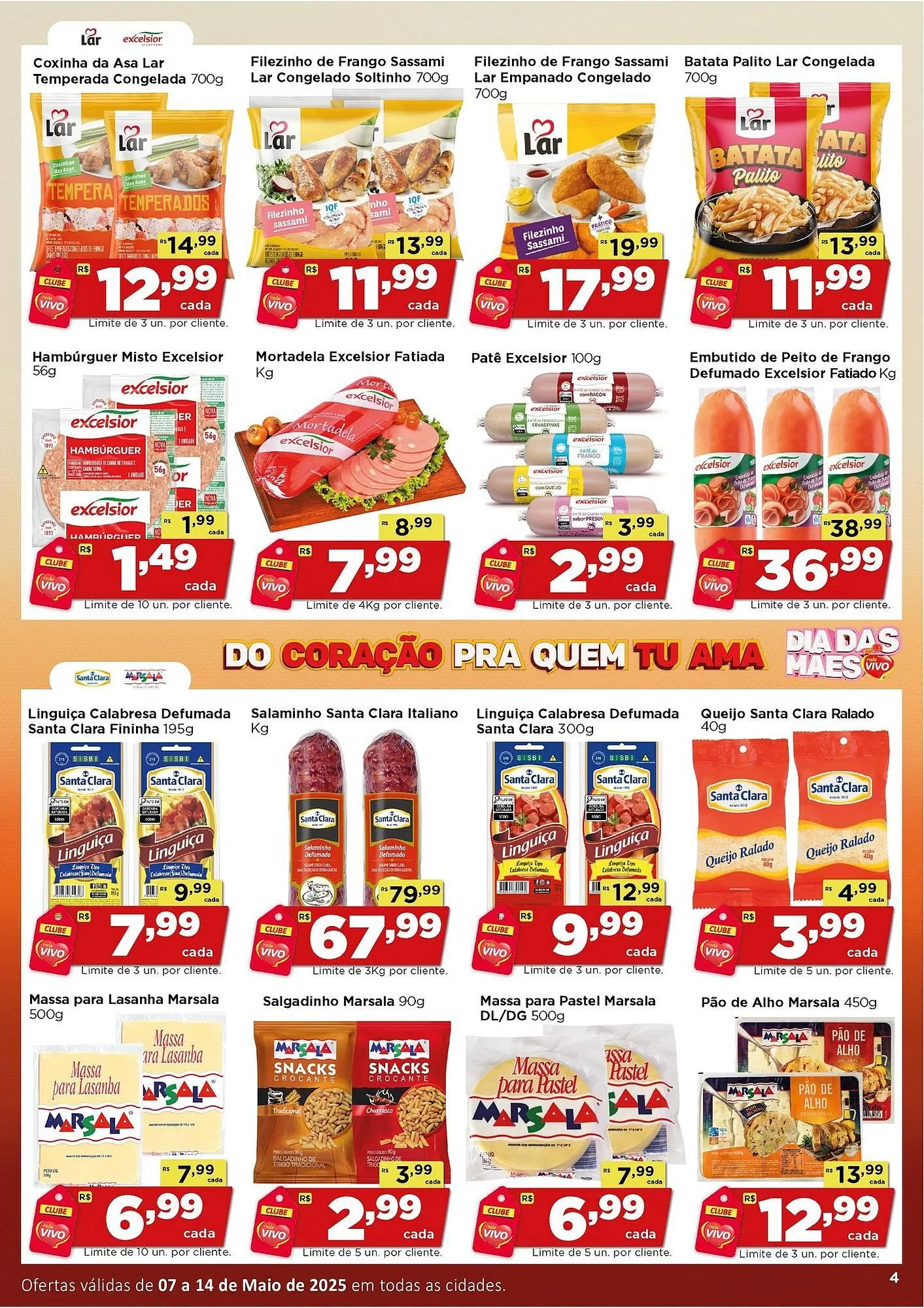 Encarte de Catálogo Rede Vivo 7 de maio até 14 de maio 2025 - Pagina 4