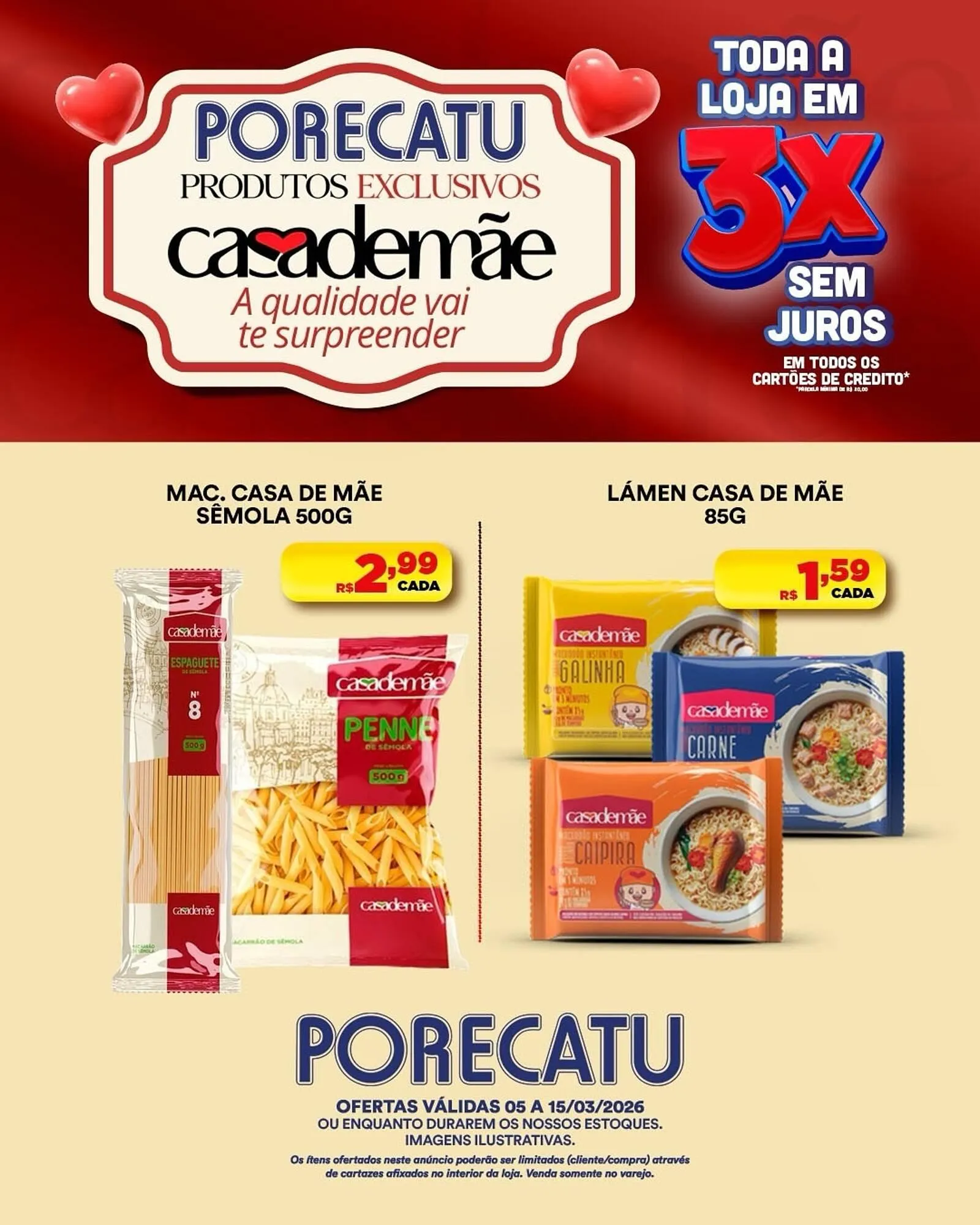 Encarte de Catálogo Supermercado Porecatu 7 de março até 15 de março 2026 - Pagina 2