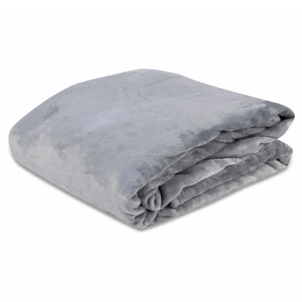 Cobertor Casal Microfibra Velour Neo Clássico Camesa - Cinza Claro