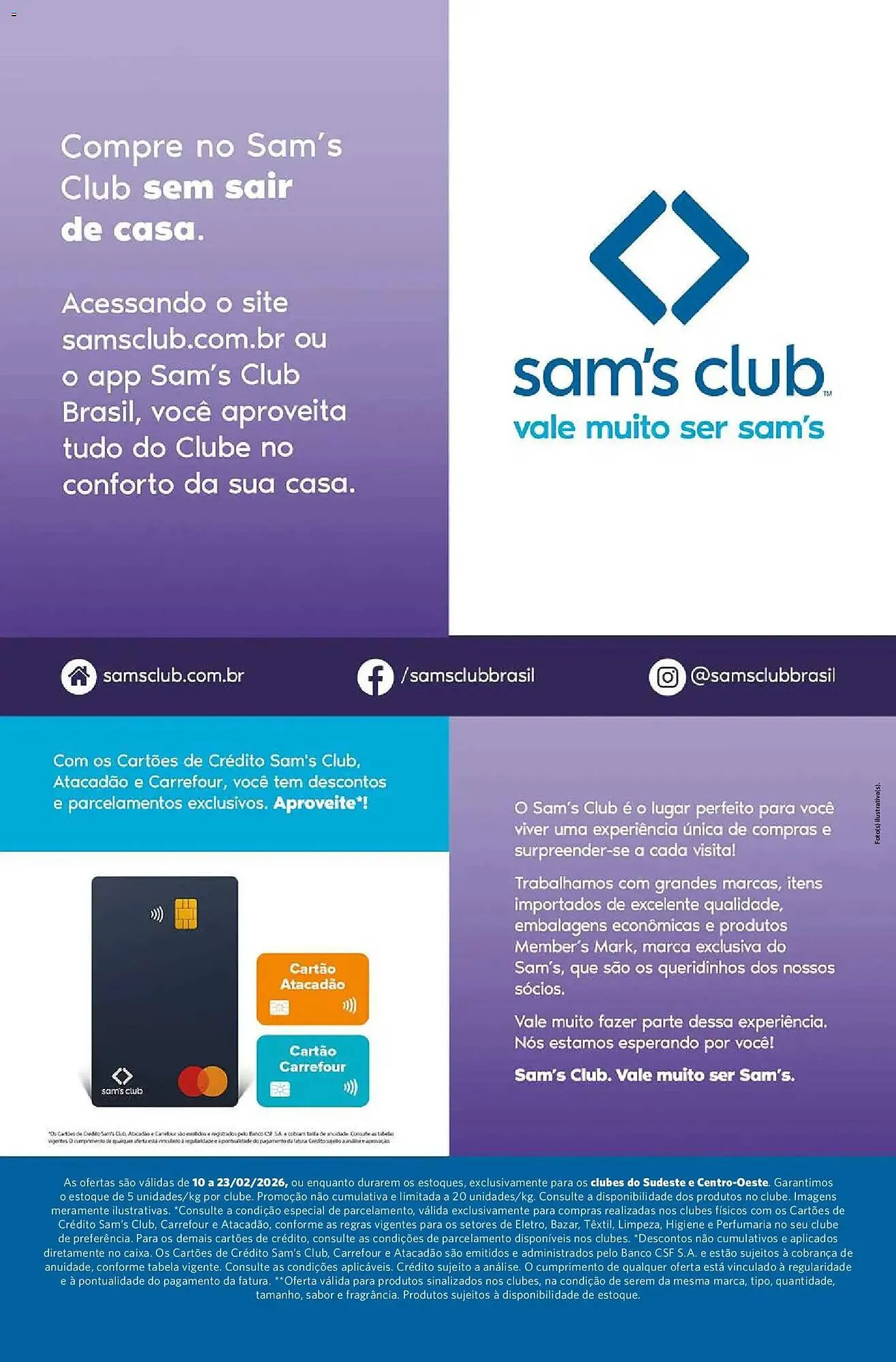 Encarte de Folheto Sam's Club 10 de fevereiro até 23 de fevereiro 2026 - Pagina 13