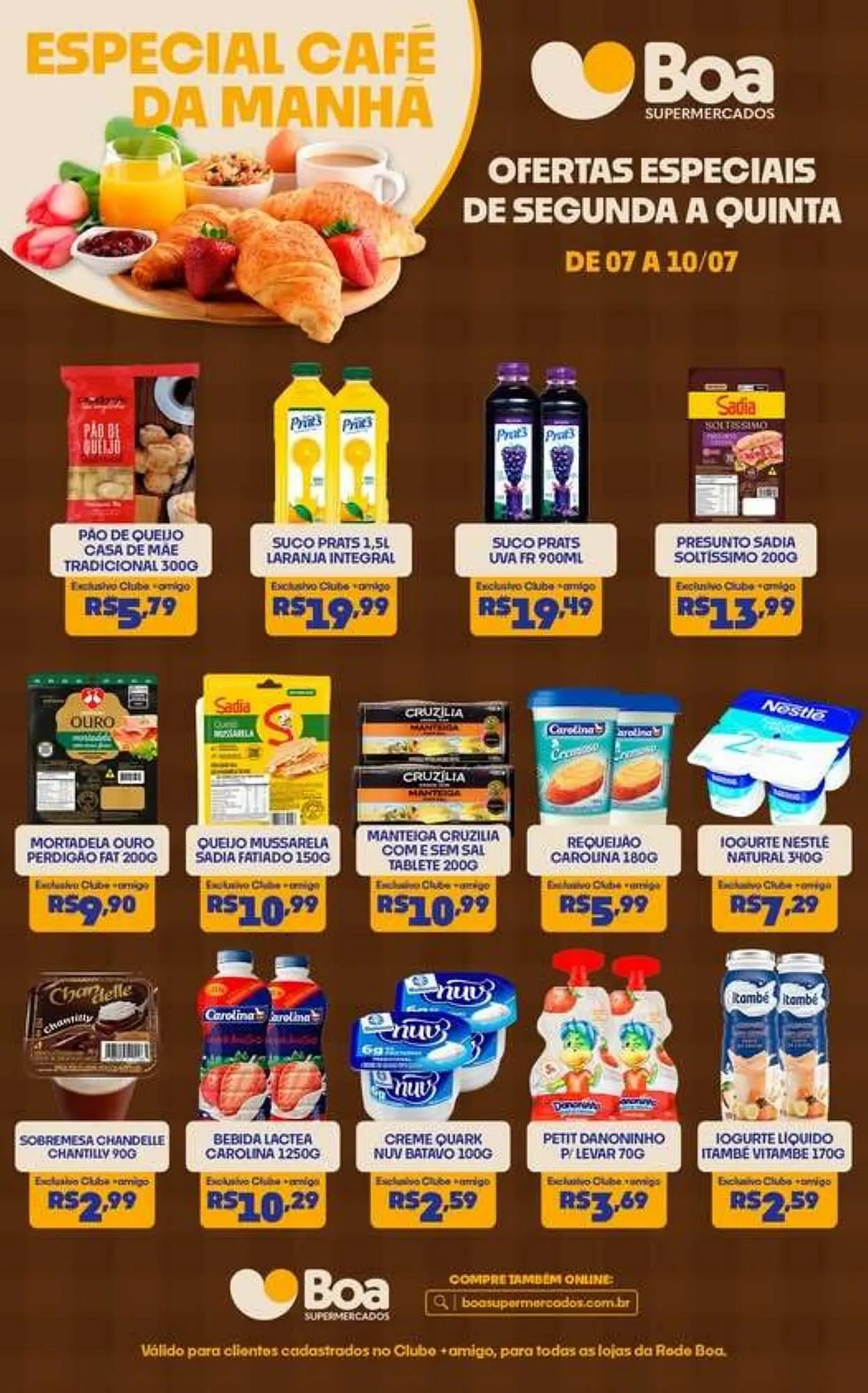 Encarte de Catálogo Boa Supermercados 7 de julho até 10 de julho 2025 - Pagina 1