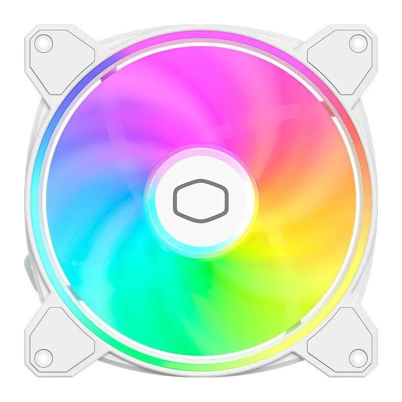 Ventoinha Cooler Master Masterfan MF140 Halo 2 RGB, 140mm, Branca, MFL-B4DW-16NP2-R2