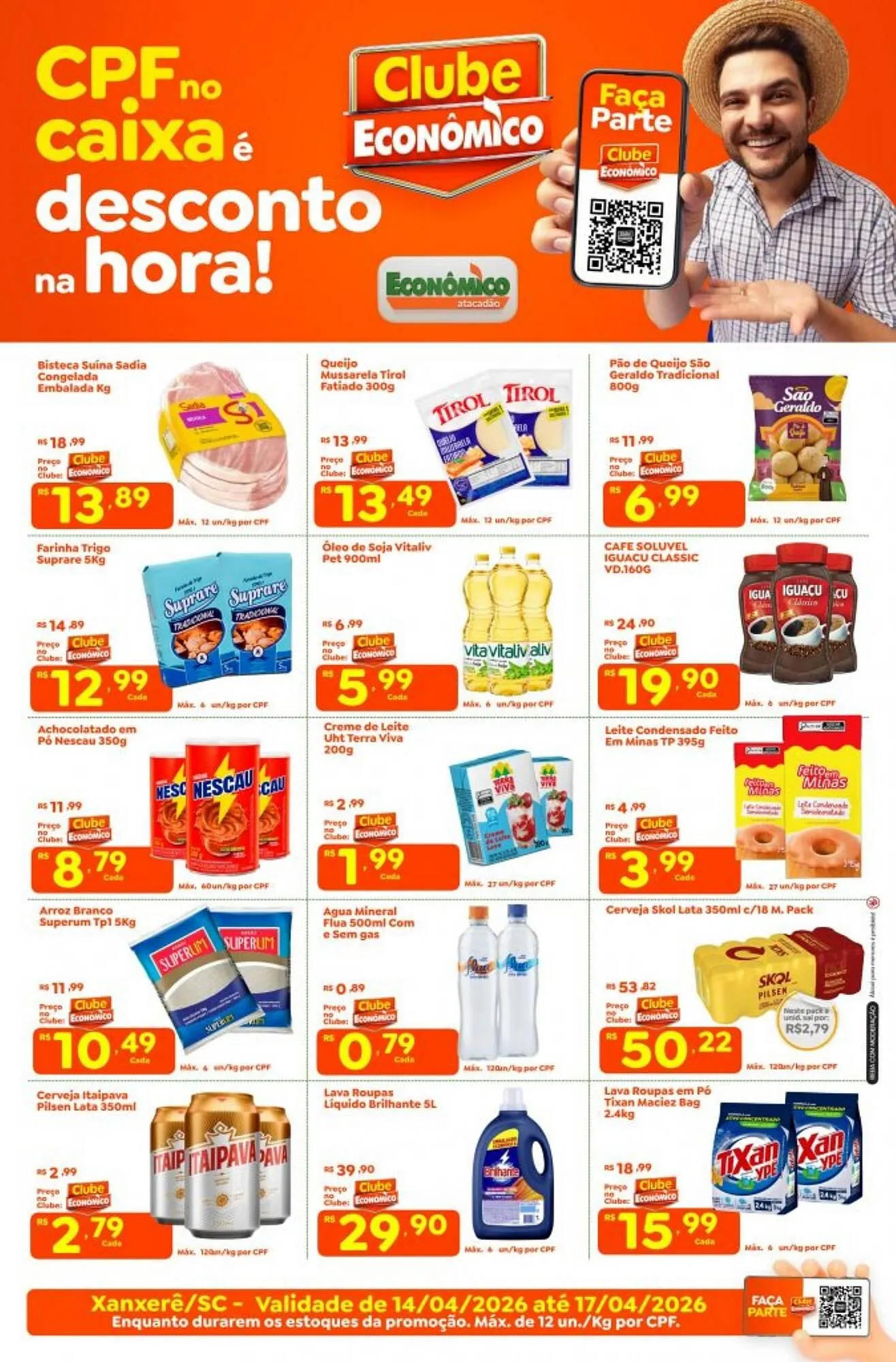 Encarte de Catálogo Econômico Atacadão 14 de abril até 17 de abril 2026 - Pagina 1