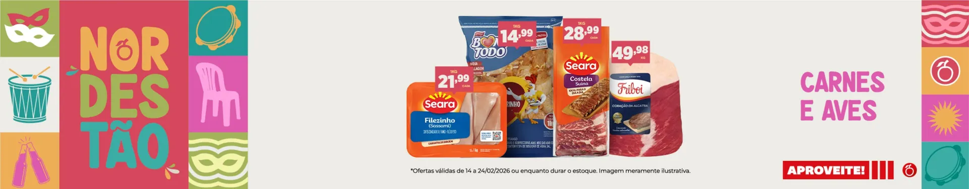 Encarte de Encarte Nordestão 14 de fevereiro até 24 de fevereiro 2026 - Pagina 1