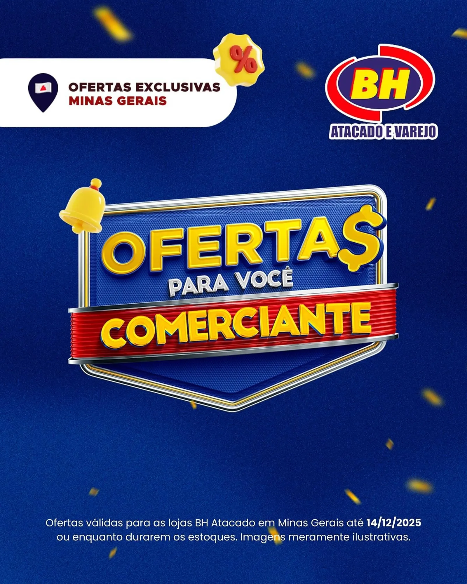 Encarte de Folheto Supermercados BH 8 de dezembro até 14 de dezembro 2025 - Pagina 1
