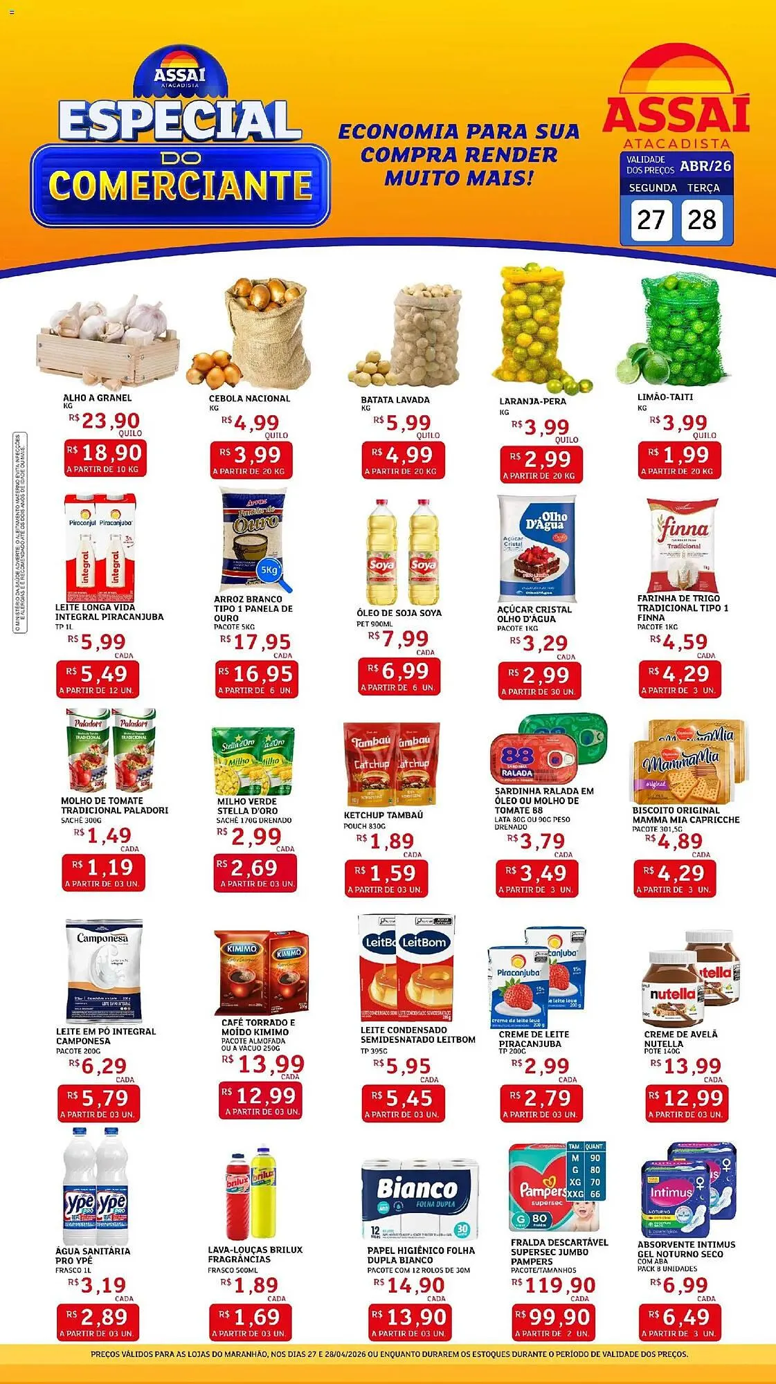 Encarte de Encarte Assaí Atacadista 27 de abril até 28 de abril 2026 - Pagina 1