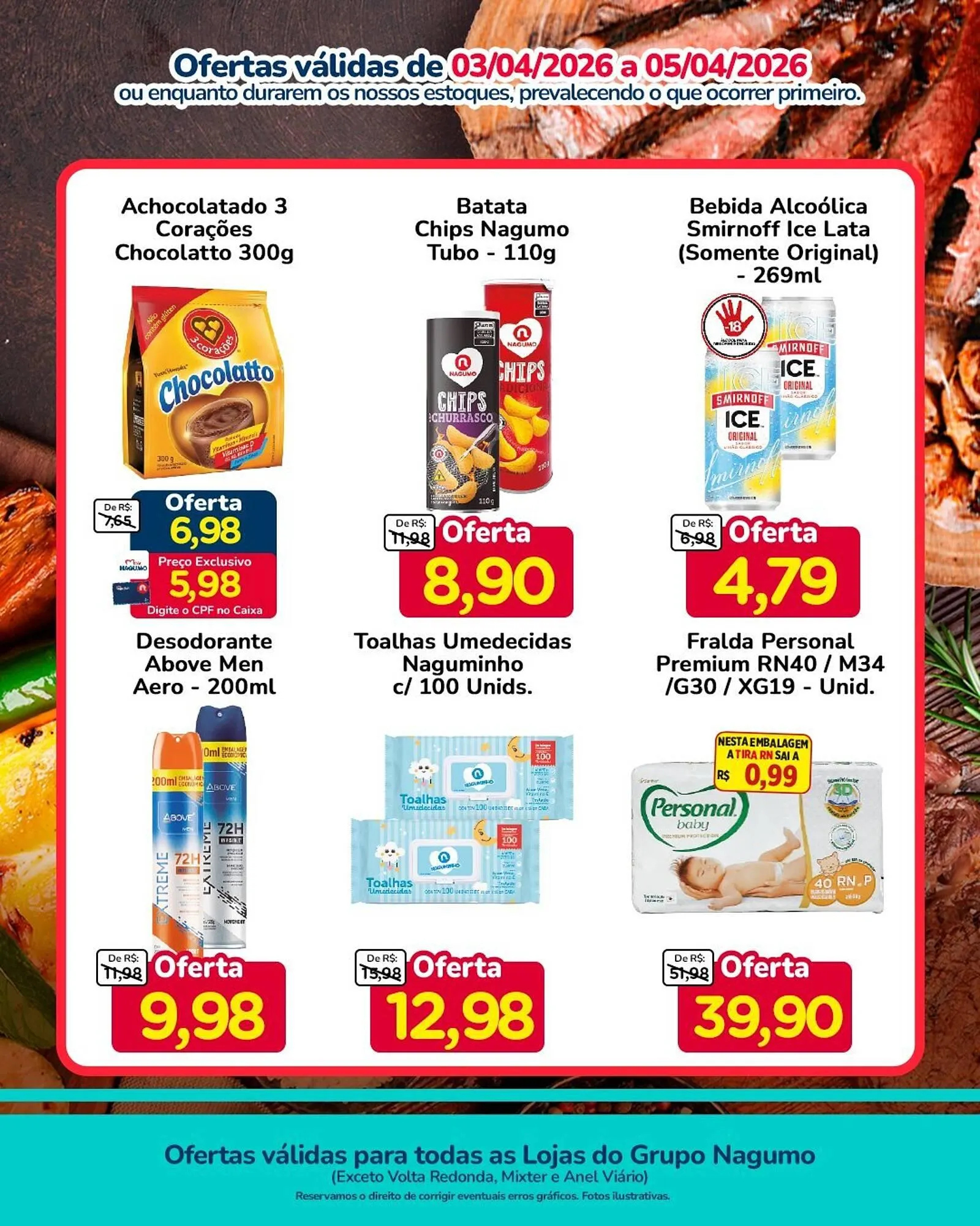 Encarte de Folheto Nagumo 4 de abril até 5 de abril 2026 - Pagina 3