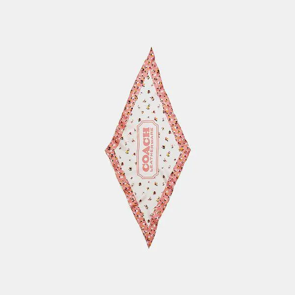 Lenço Dab Floral Diamond Coach - Rosa