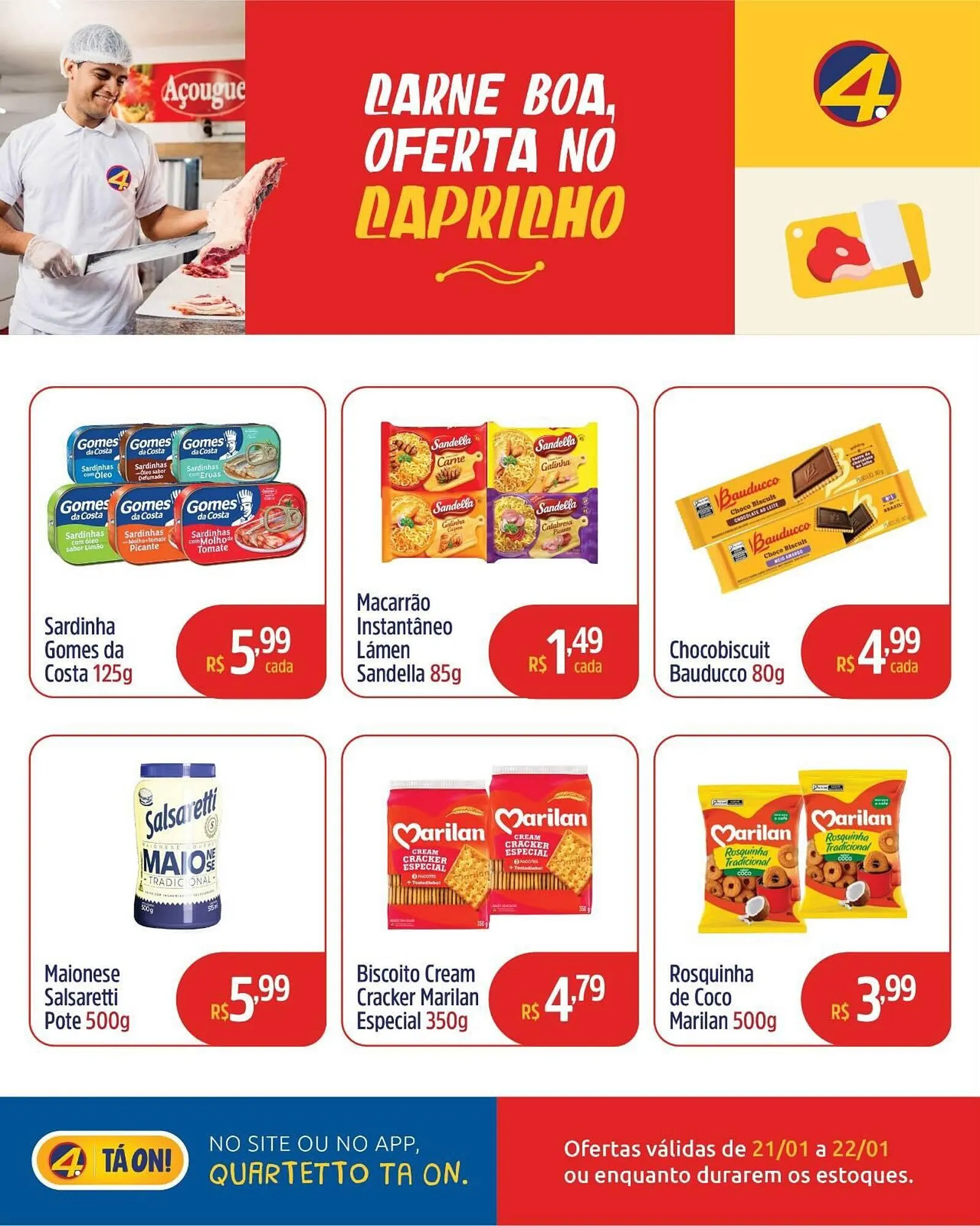 Encarte de Catálogo Quartetto Supermercados 21 de janeiro até 22 de janeiro 2026 - Pagina 4