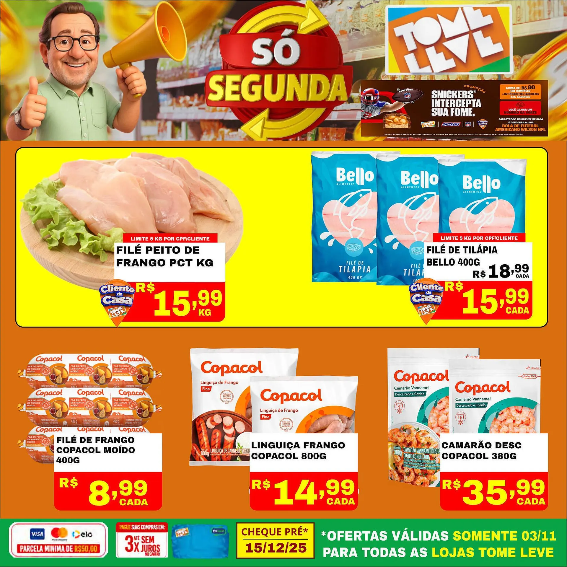 Encarte de Catálogo Tome Leve 10 de novembro até 3 de dezembro 2025 - Pagina 1