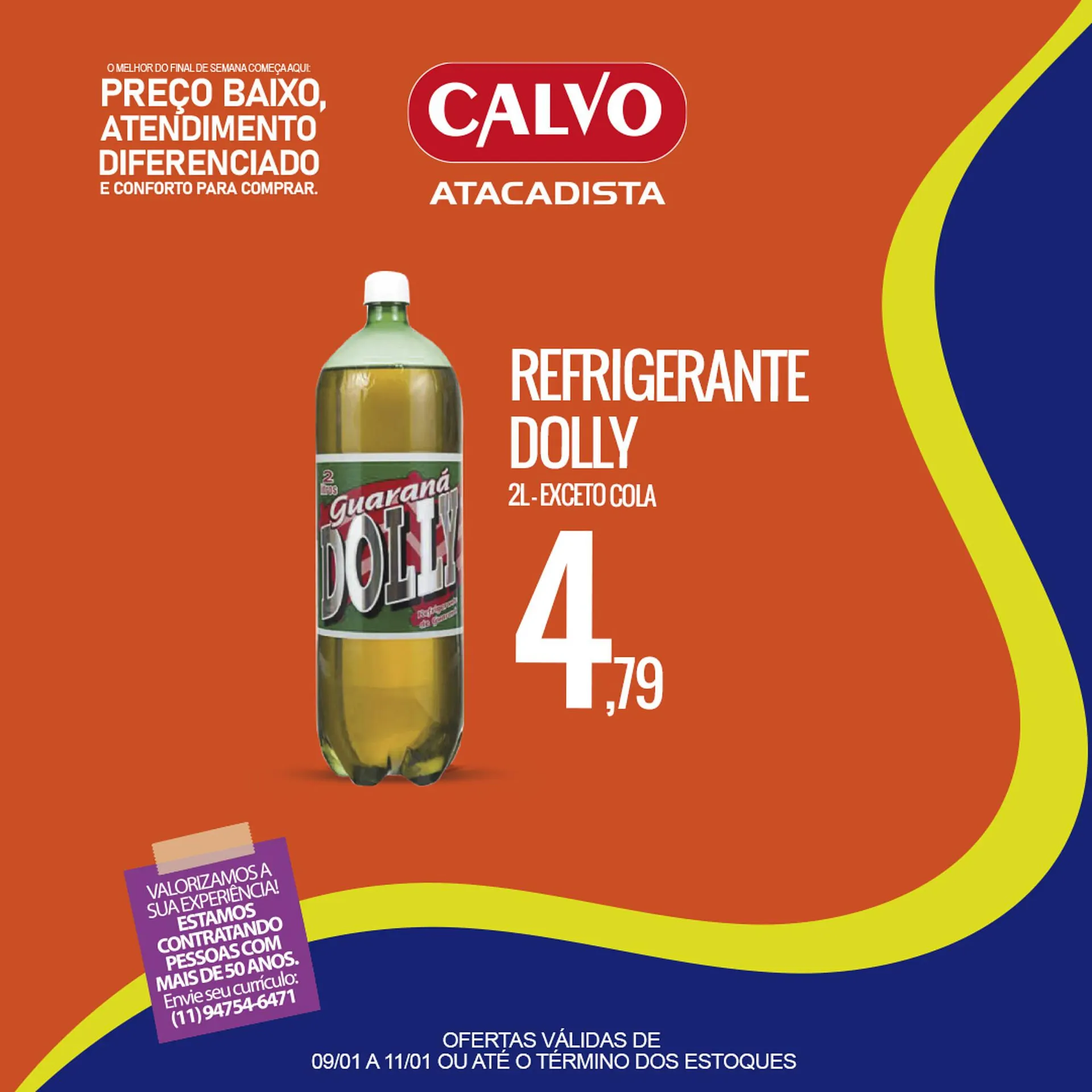 Encarte de Folheto Calvo Atacadista 10 de janeiro até 11 de janeiro 2026 - Pagina 1