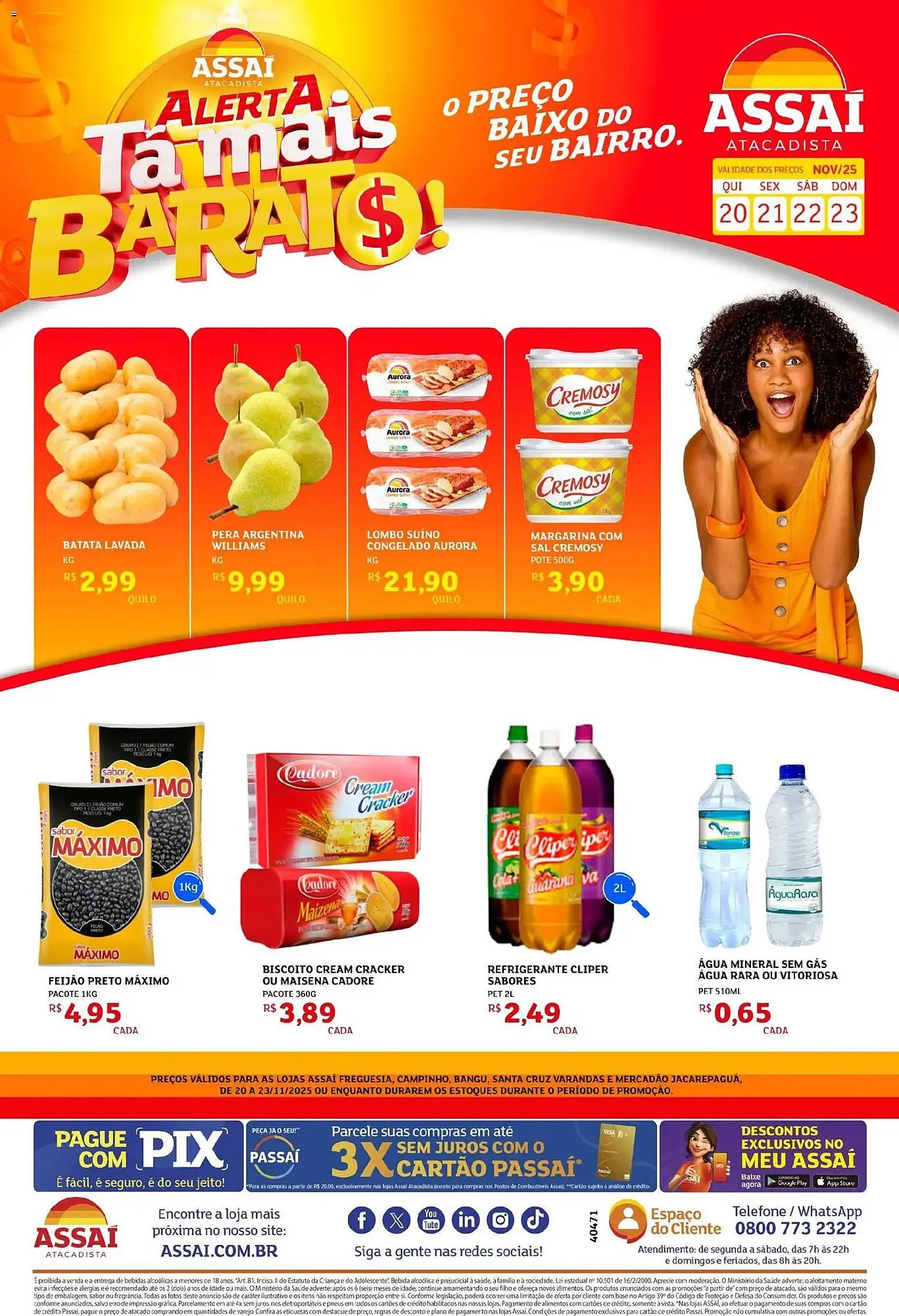 Encarte de Encarte Assaí Atacadista 20 de novembro até 23 de novembro 2025 - Pagina 1