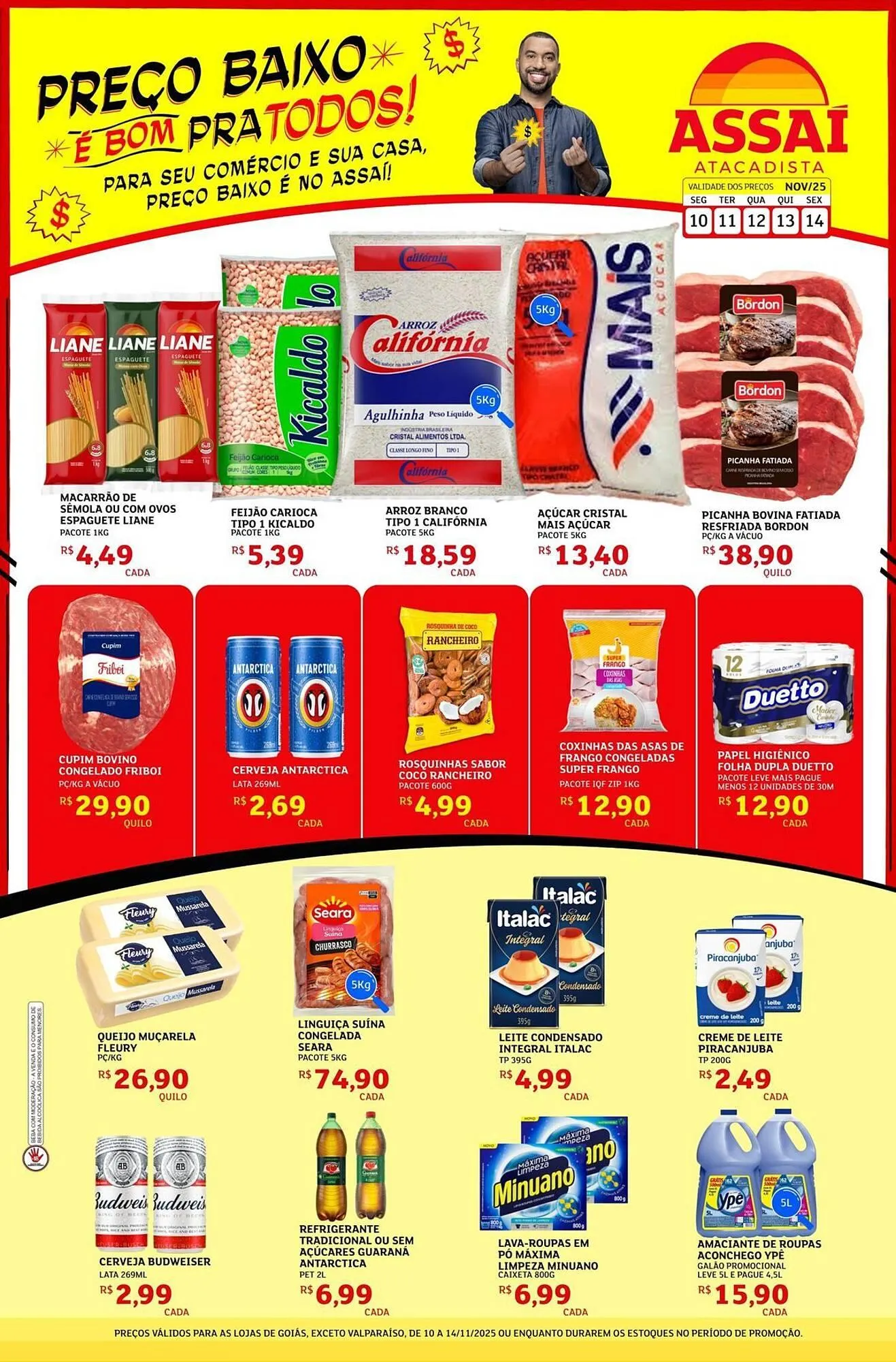 Encarte de Encarte Assaí Atacadista 10 de novembro até 14 de novembro 2025 - Pagina 1