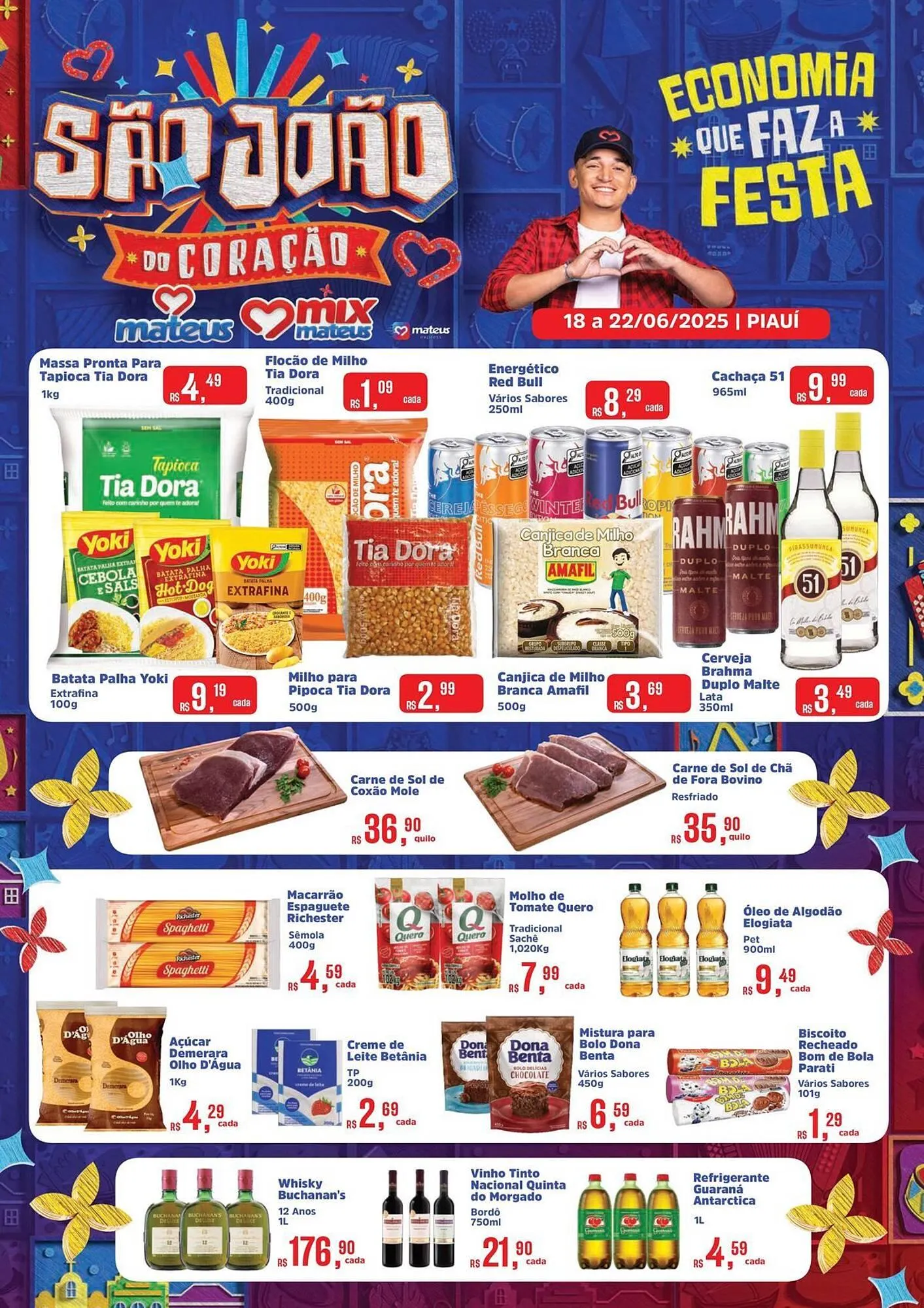 Encarte de Catálogo Supermercados Mateus 18 de junho até 22 de junho 2025 - Pagina 1