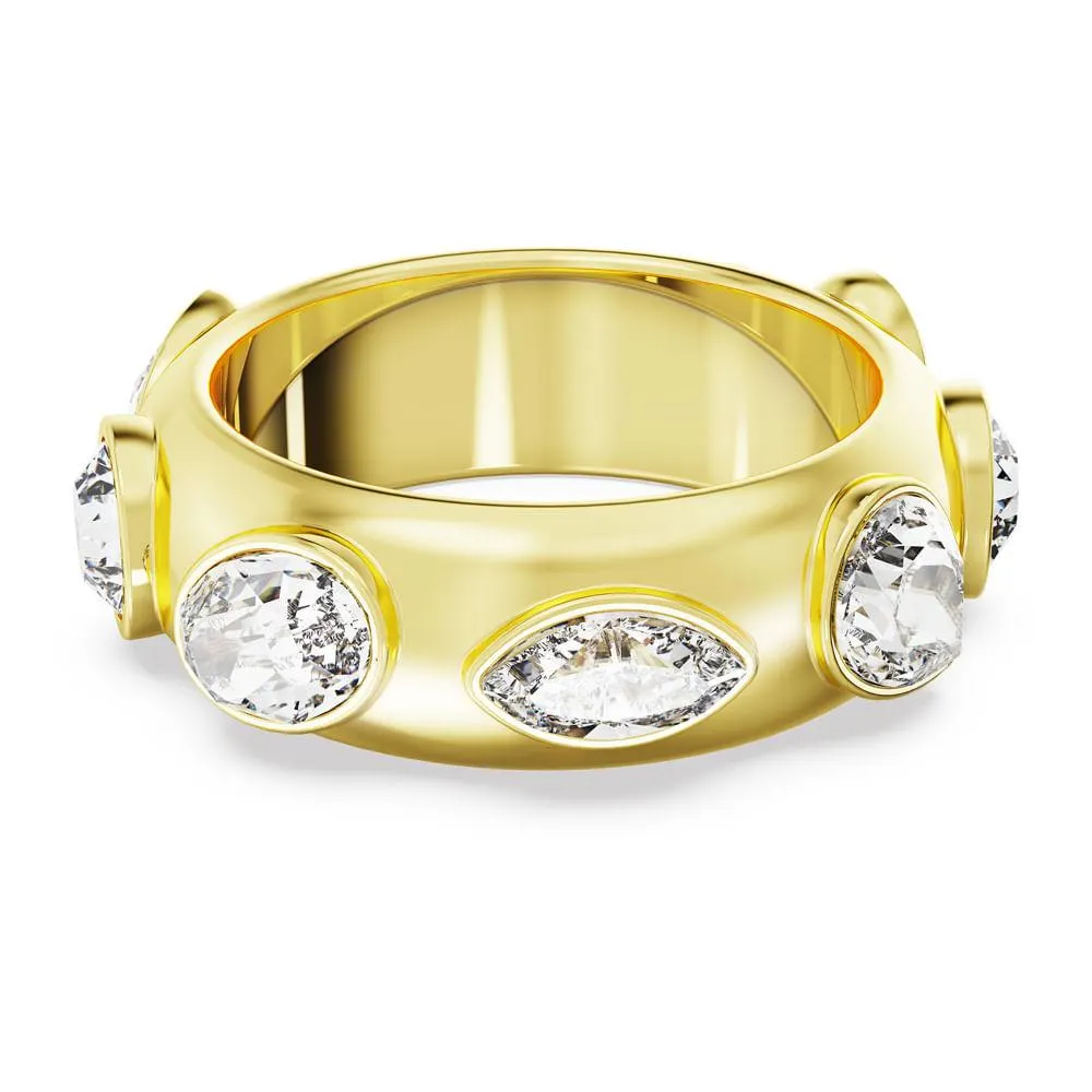 Anel Dextera, Combinação de lapidações, Branco, Banhado a dourado