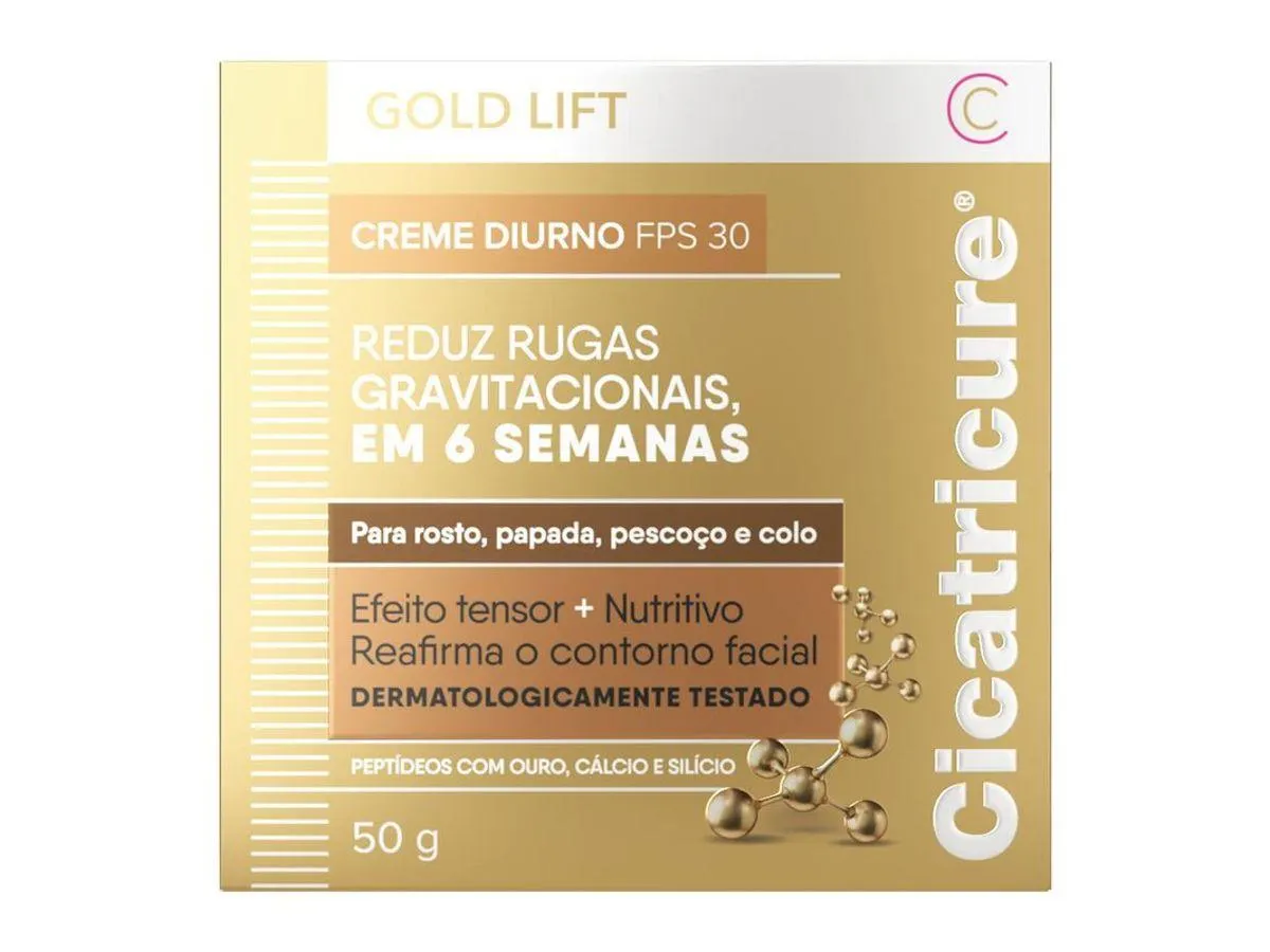 Creme Facial Cicatricure Gold Lift Diurno FPS30 50g
