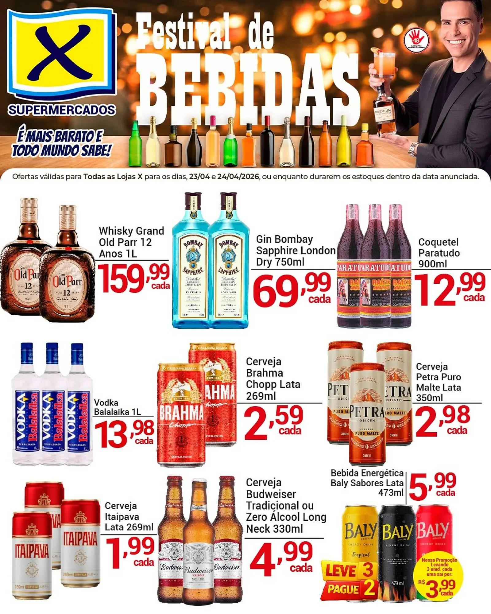 Encarte de Folheto X Supermercados 23 de abril até 24 de abril 2026 - Pagina 2