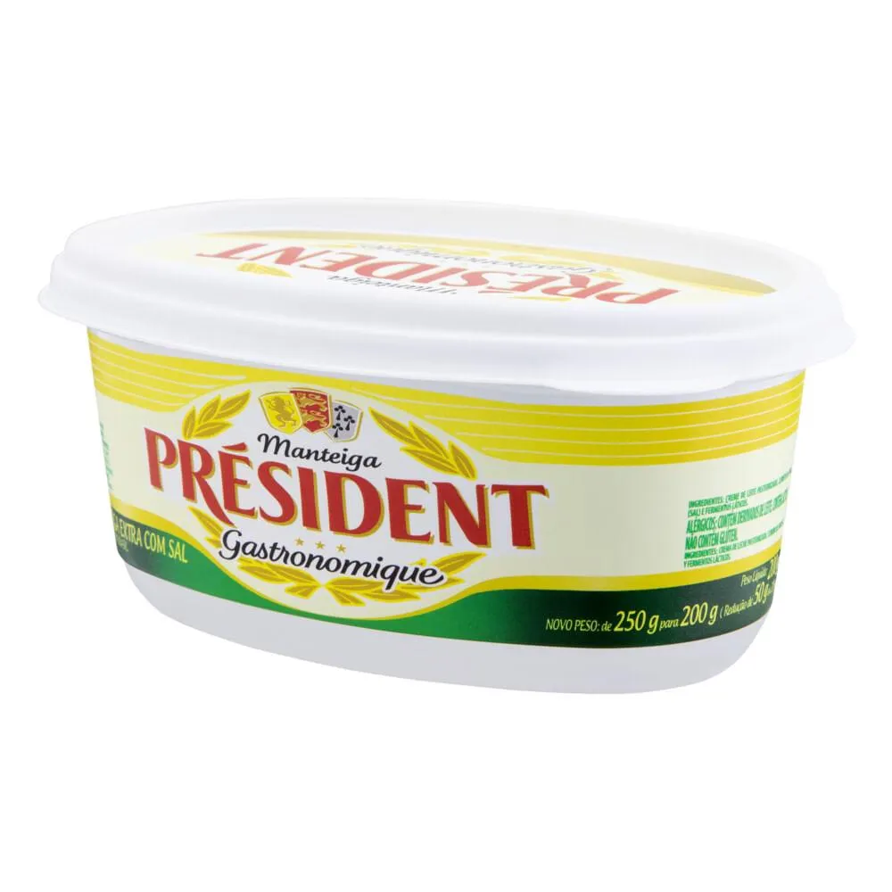 Manteiga President 200g Gastronomique Com Sal