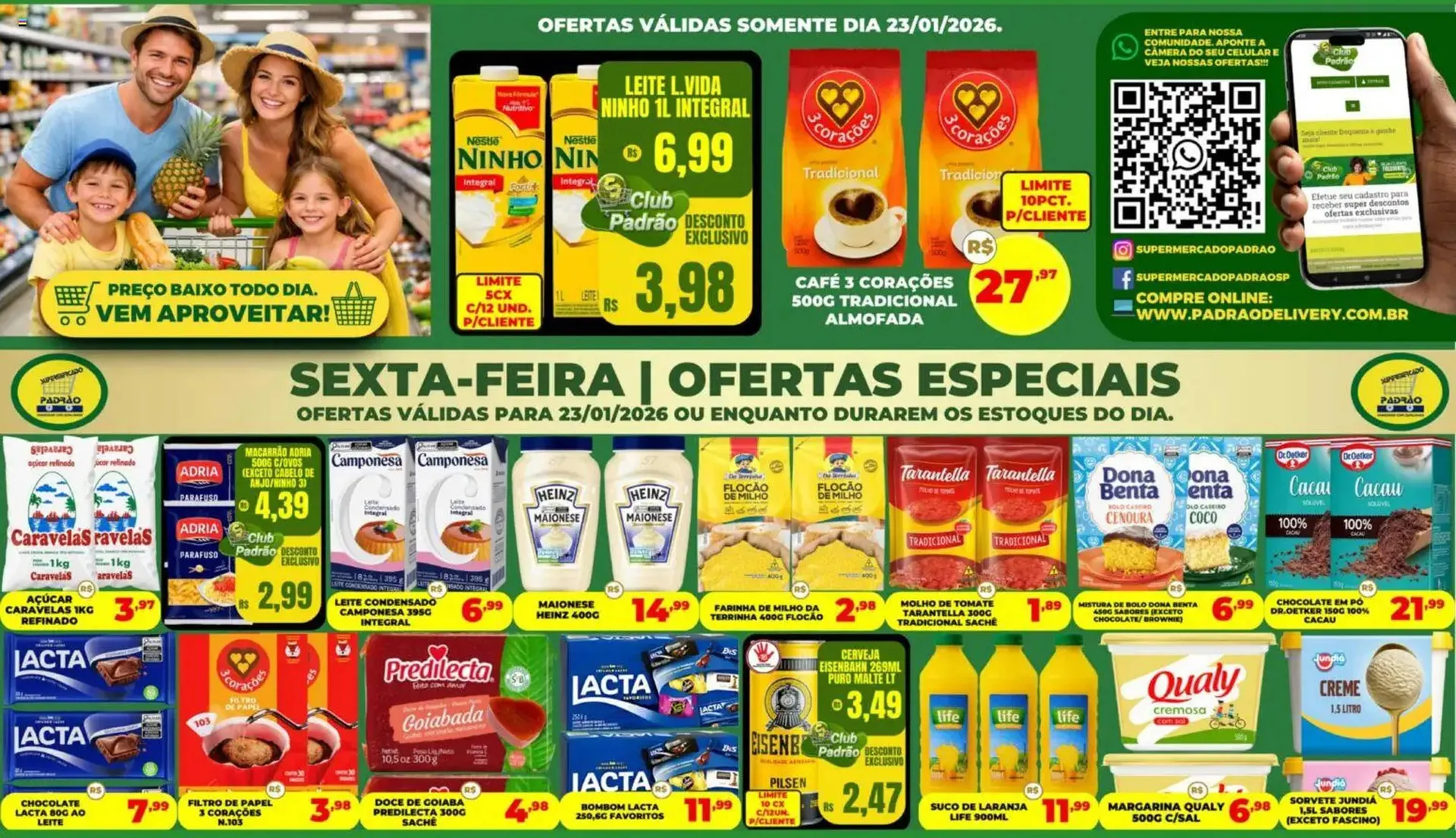Encarte de Folheto Supermercado Padrão 19 de janeiro até 24 de janeiro 2026 - Pagina 1