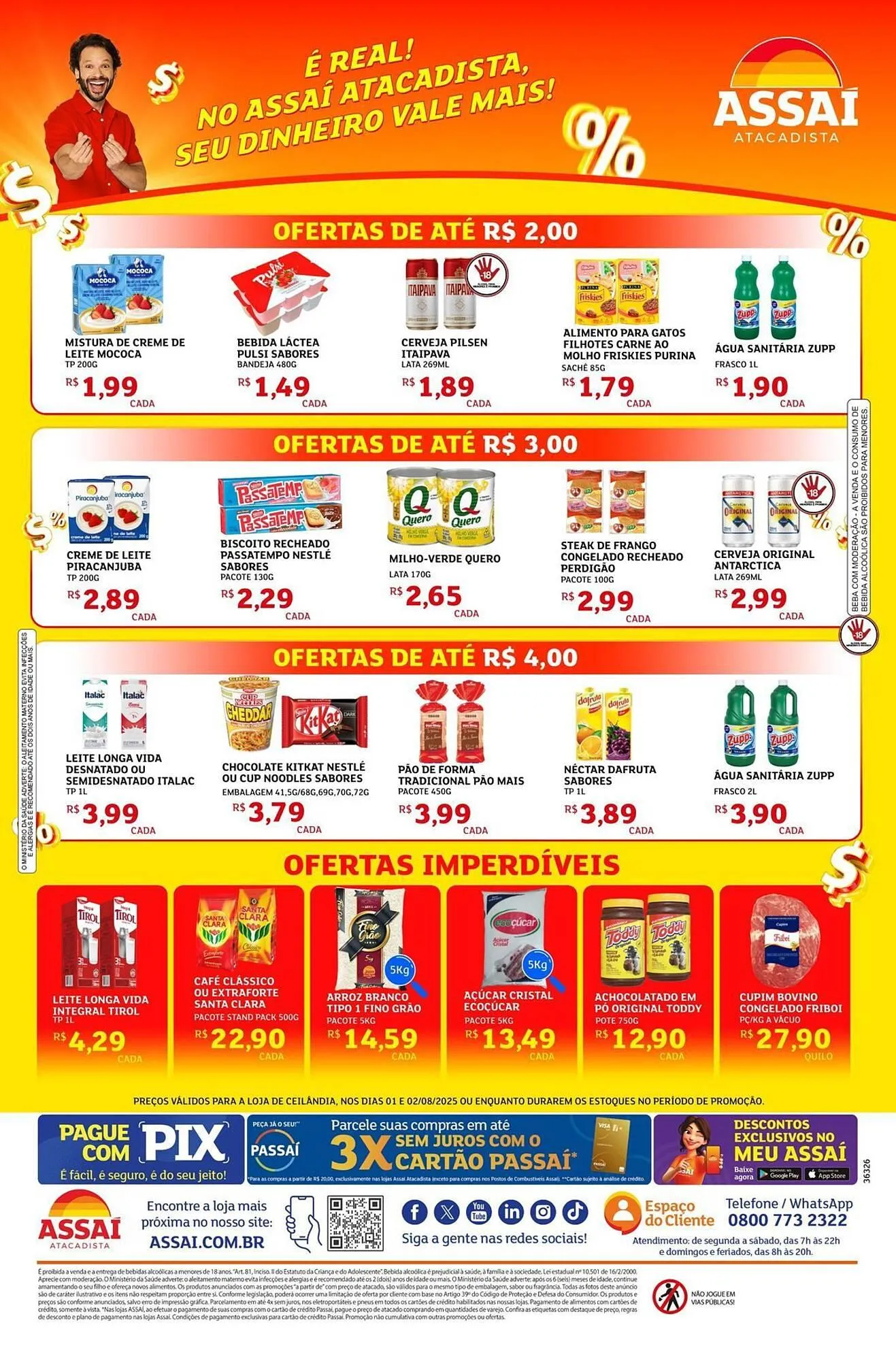 Encarte de Catálogo Assaí Atacadista 1 de agosto até 2 de agosto 2025 - Pagina 2
