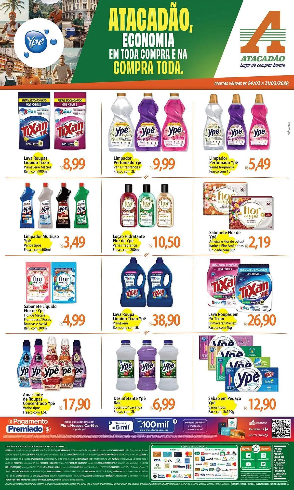 Encarte de Folheto Atacadão 24 de março até 31 de março 2026 - Pagina 1