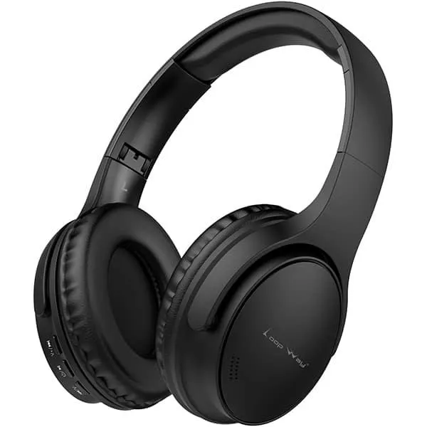 Headphone Bluetooth E6, Entrada P2, Slot de cartão TF, AUX, Microfone integrado, Preto, Loop Way - CX 1 UN