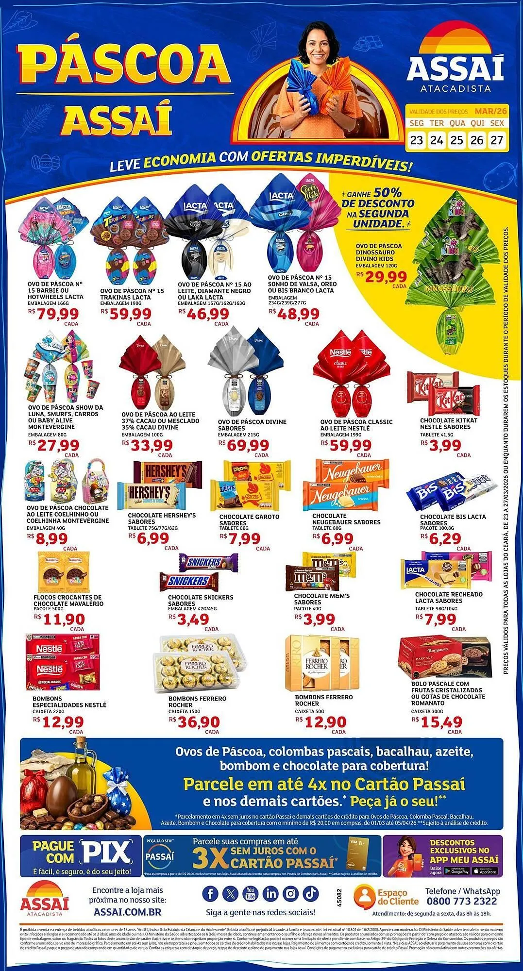 Encarte de Encarte Assaí Atacadista 23 de março até 27 de março 2026 - Pagina 1