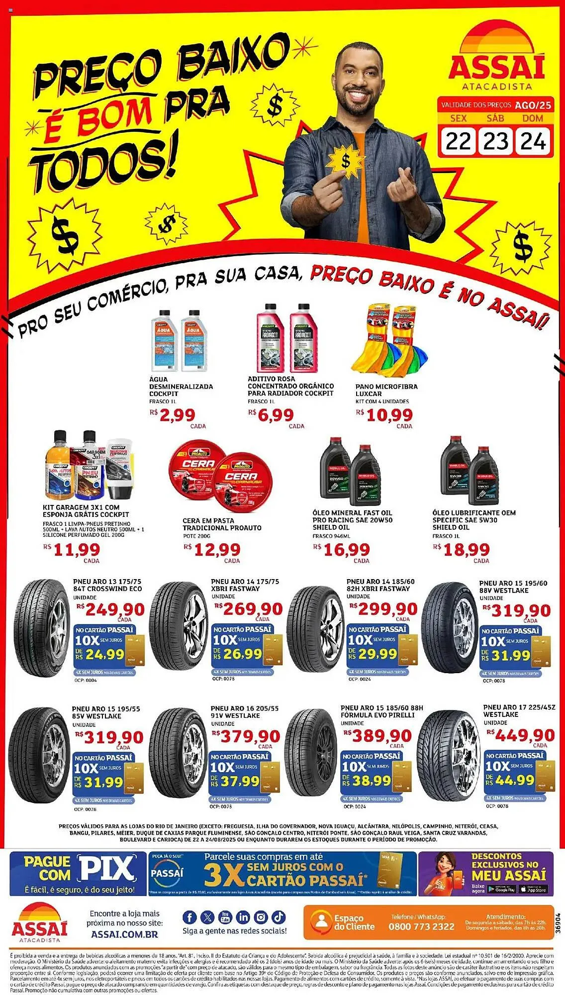 Encarte de Catálogo Assaí Atacadista 22 de agosto até 24 de agosto 2025 - Pagina 1