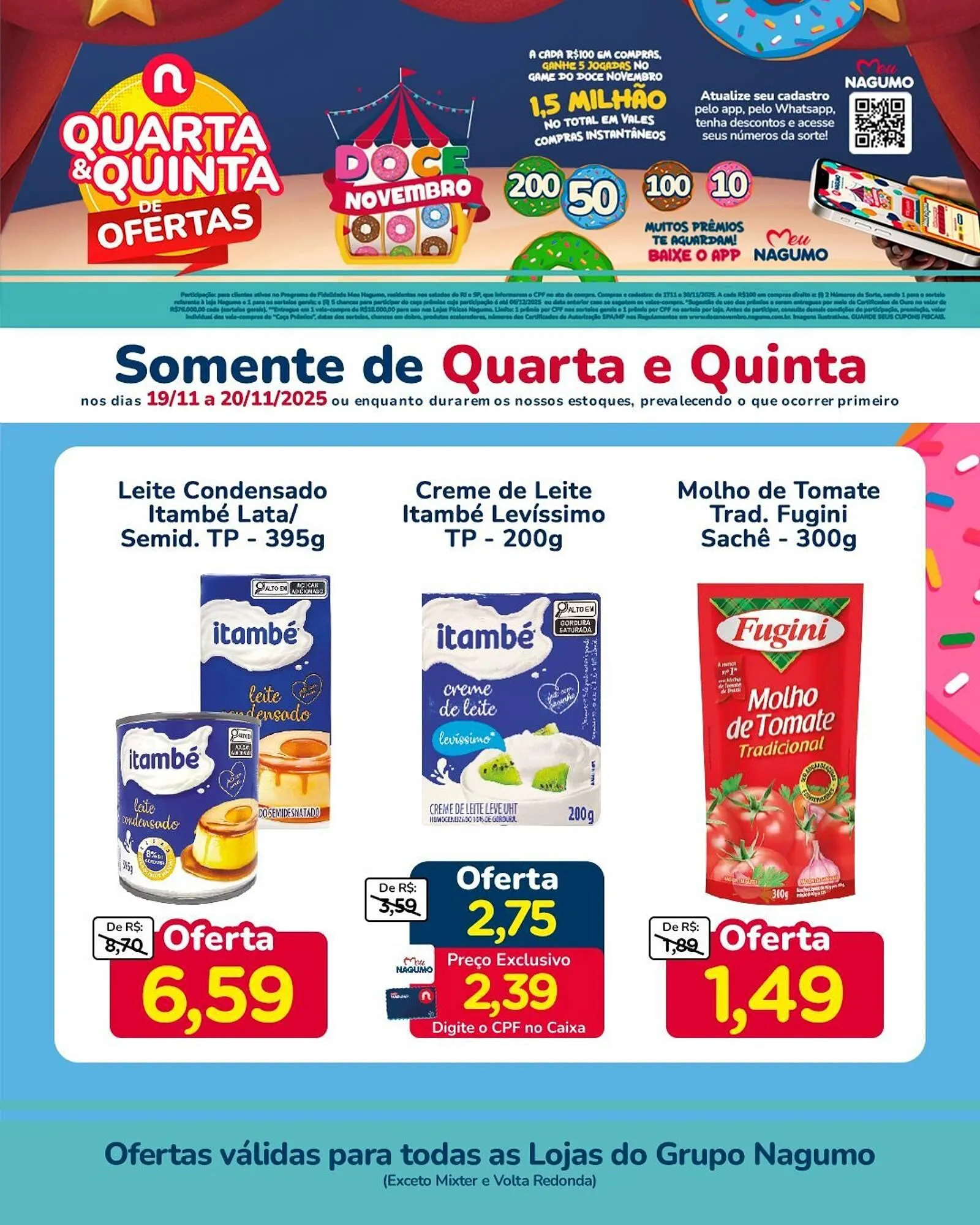 Encarte de Folheto Nagumo 19 de novembro até 20 de novembro 2025 - Pagina 1