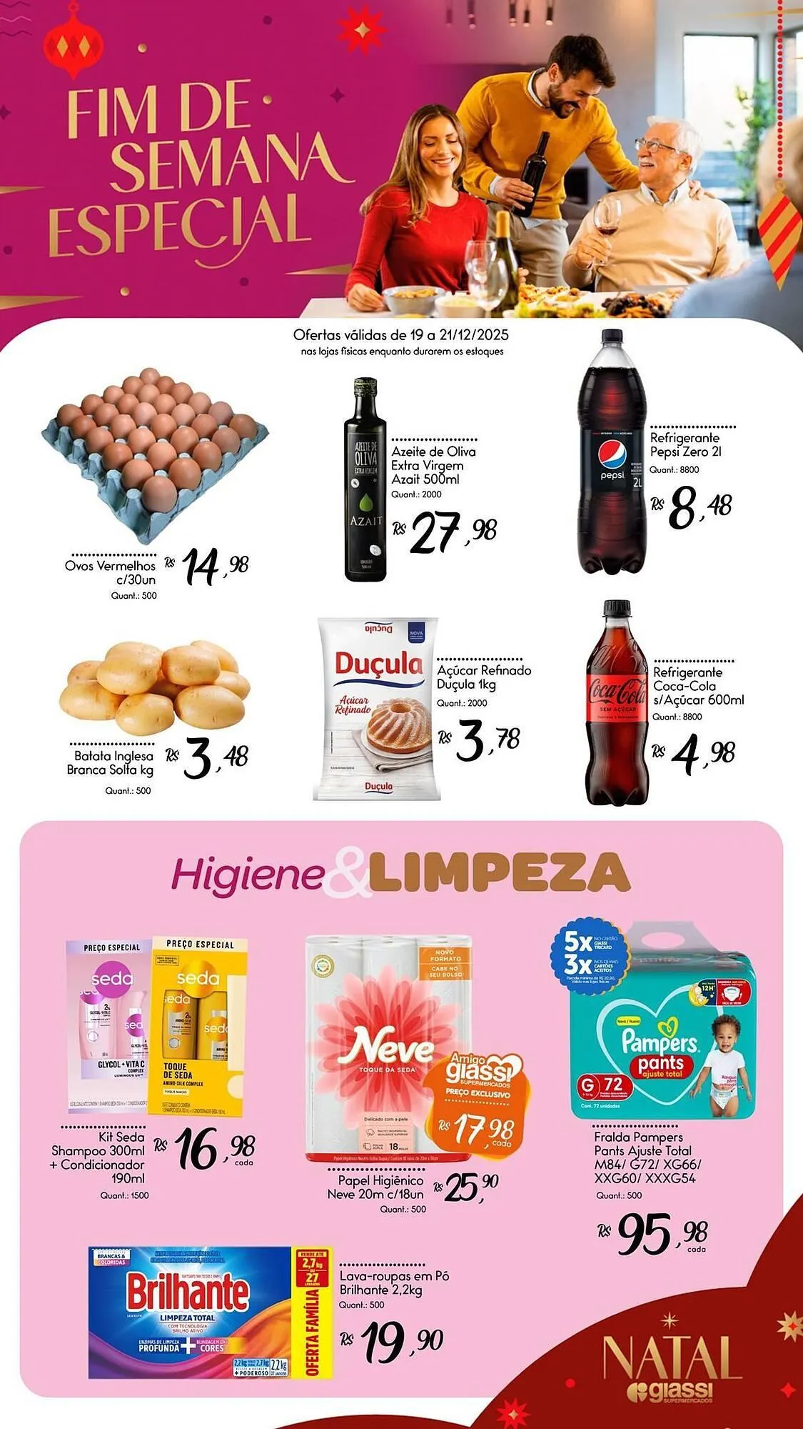 Encarte de Encarte Giassi Supermercados 19 de dezembro até 21 de dezembro 2025 - Pagina 2