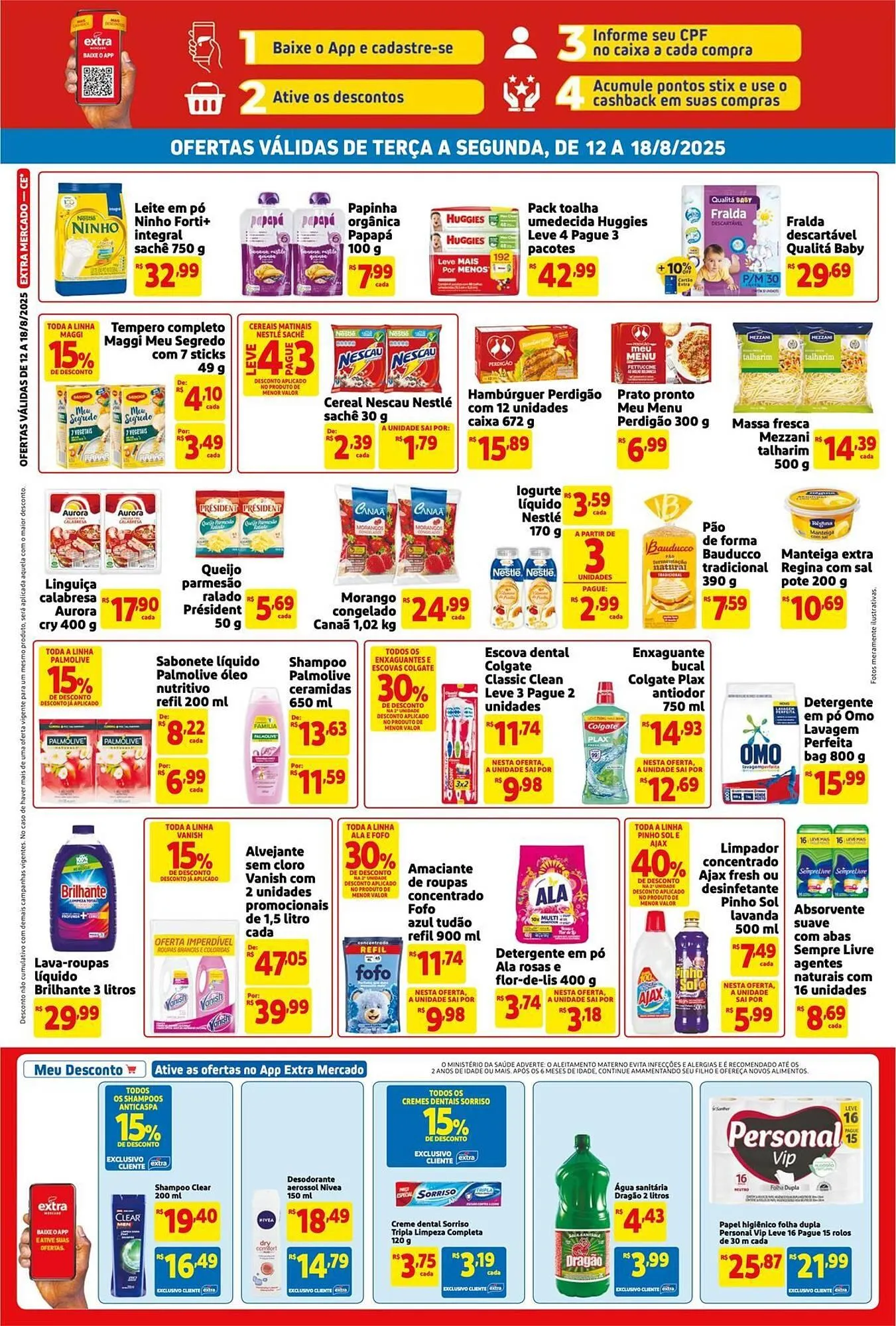 Encarte de Catálogo Extra 12 de agosto até 18 de agosto 2025 - Pagina 2