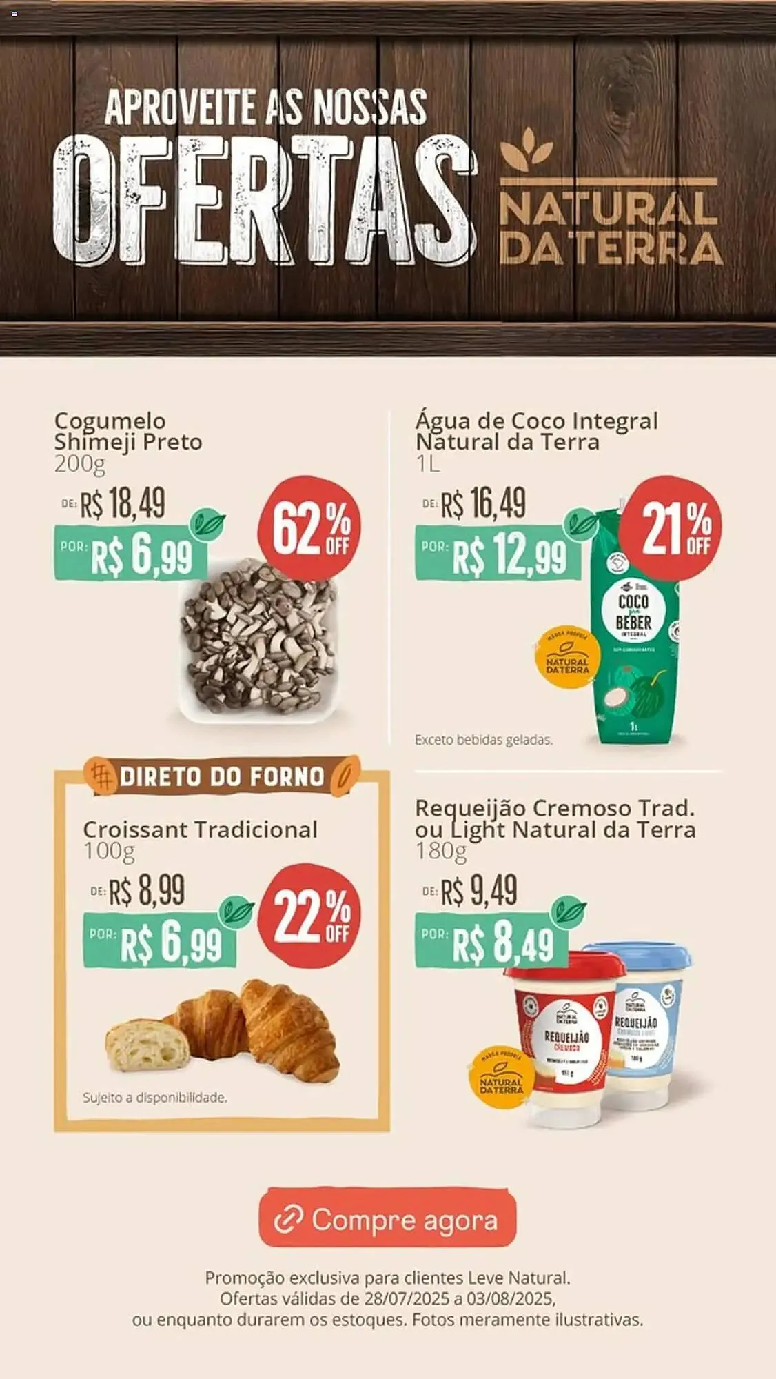 Encarte de Catálogo Natural da Terra 28 de julho até 3 de agosto 2025 - Pagina 1