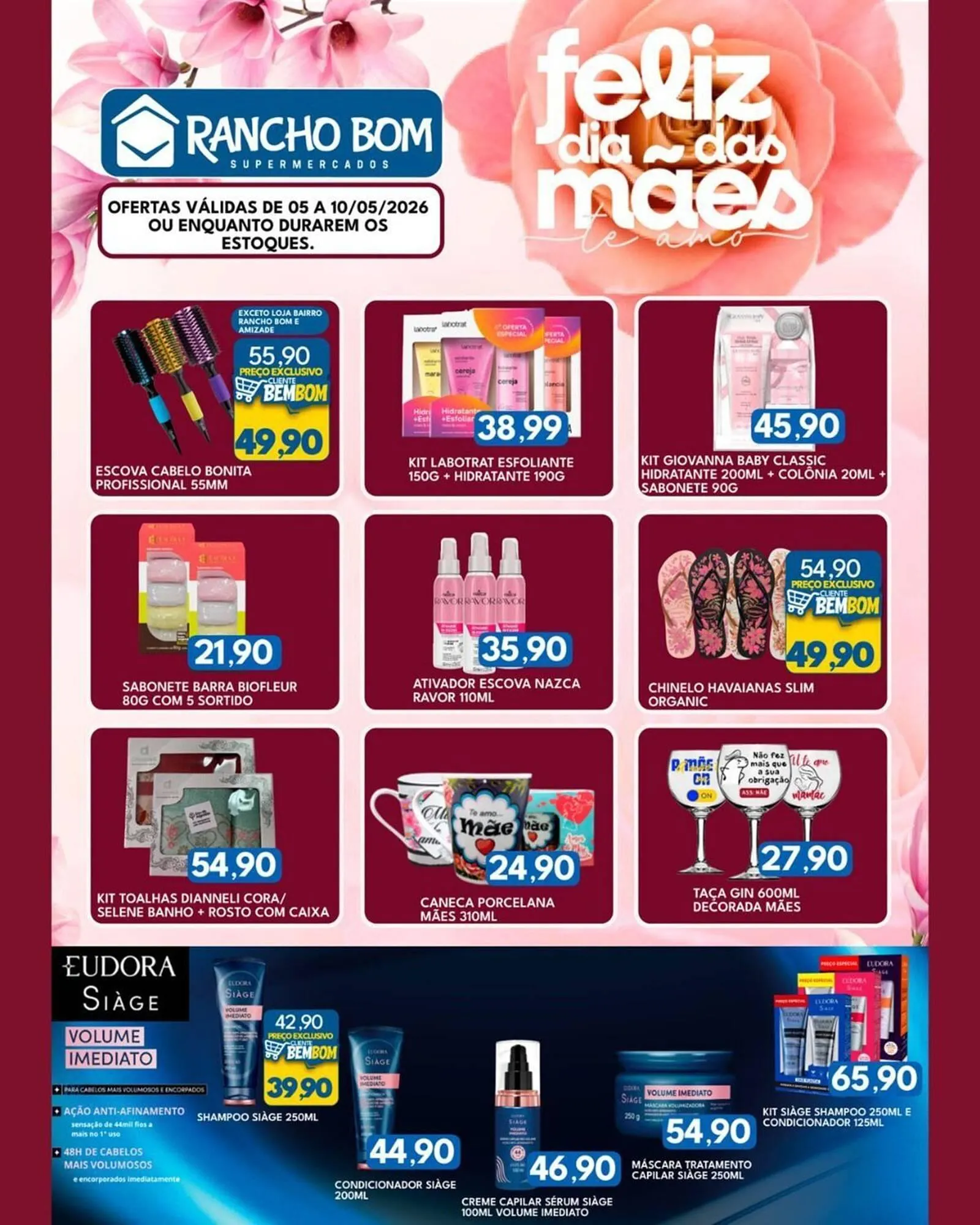 Encarte de Catálogo Rancho Bom Supermercados 5 de maio até 10 de maio 2026 - Pagina 2