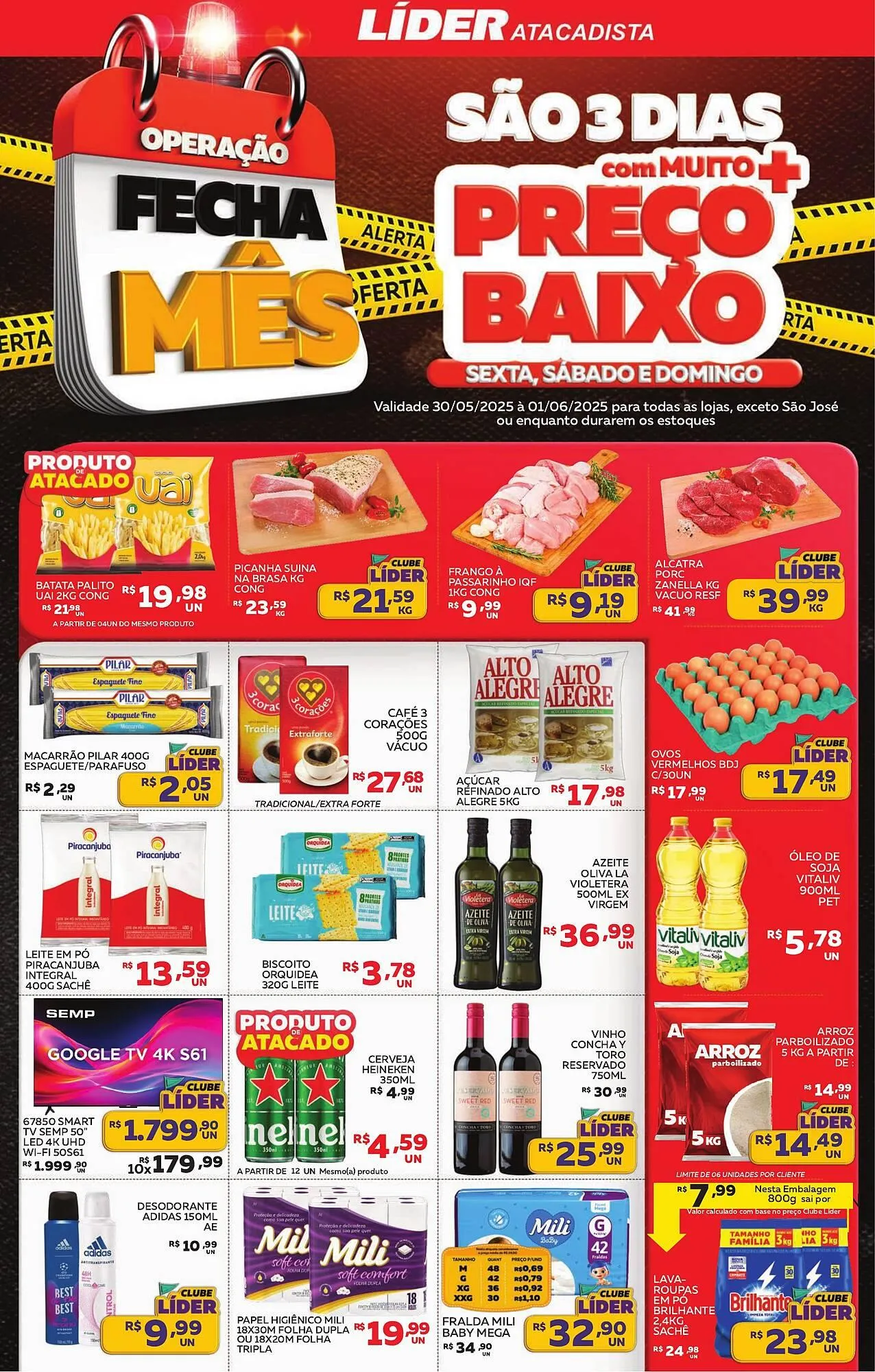 Encarte de Catálogo Lider Atacadista 30 de maio até 1 de junho 2025 - Pagina 1