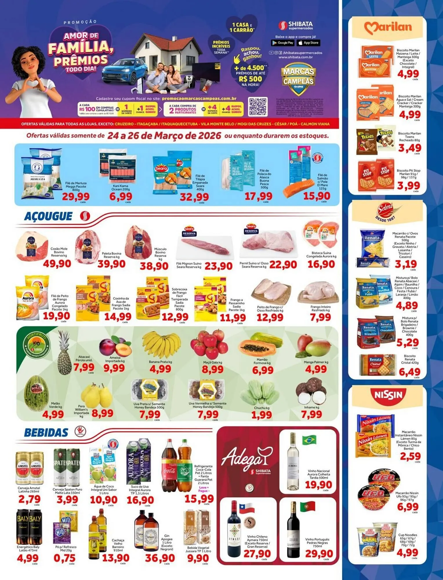 Encarte de Folheto Shibata Supermercados 24 de março até 26 de março 2026 - Pagina 1