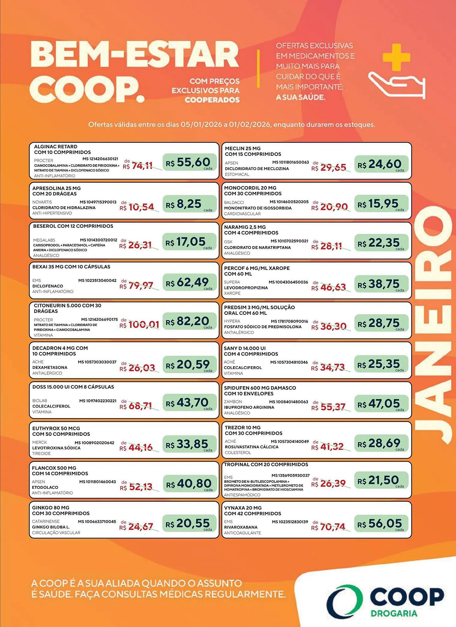 Encarte de Catálogo Drogaria Coop 5 de janeiro até 1 de fevereiro 2026 - Pagina 15
