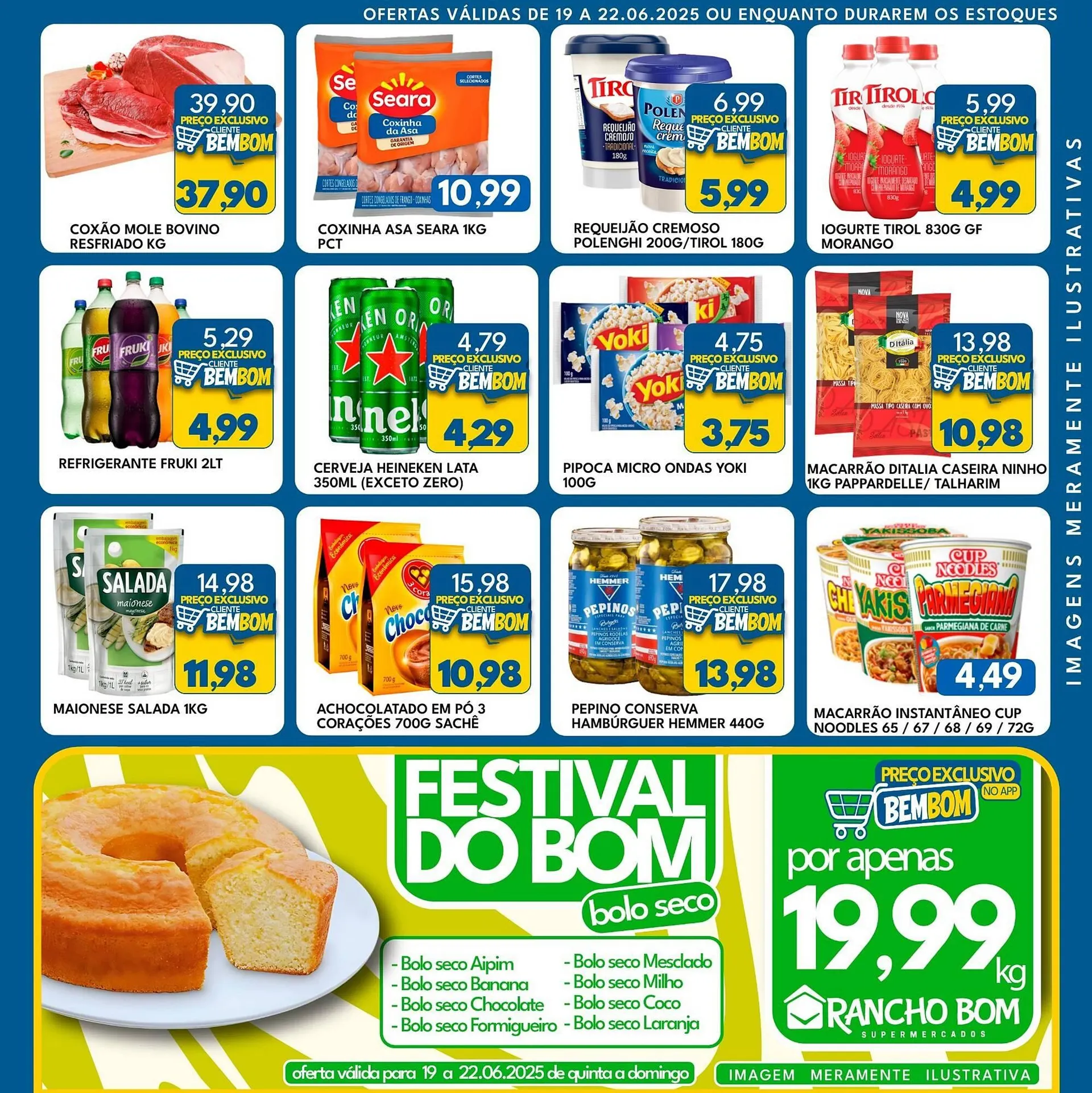 Encarte de Catálogo Rancho Bom Supermercados 19 de junho até 22 de junho 2025 - Pagina 2