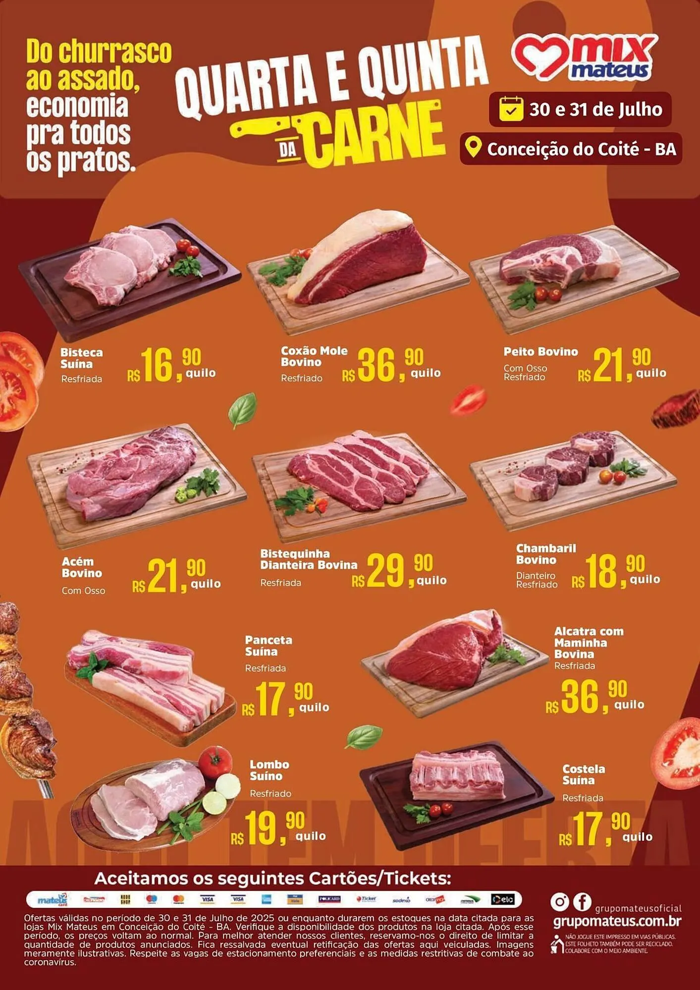 Encarte de Catálogo Supermercados Mateus 30 de julho até 31 de julho 2025 - Pagina 1