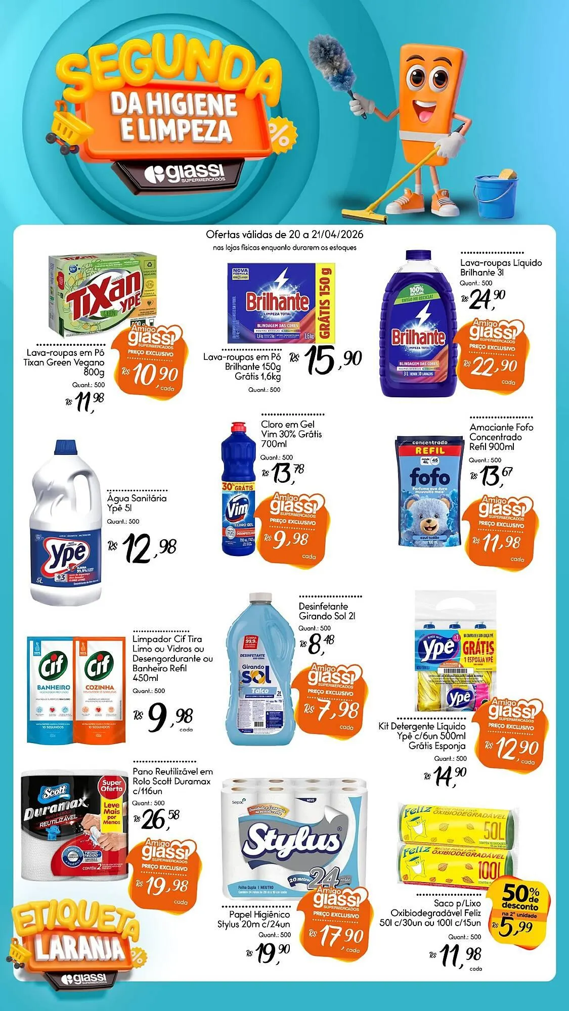 Encarte de Encarte Giassi Supermercados 17 de abril até 23 de abril 2026 - Pagina 1