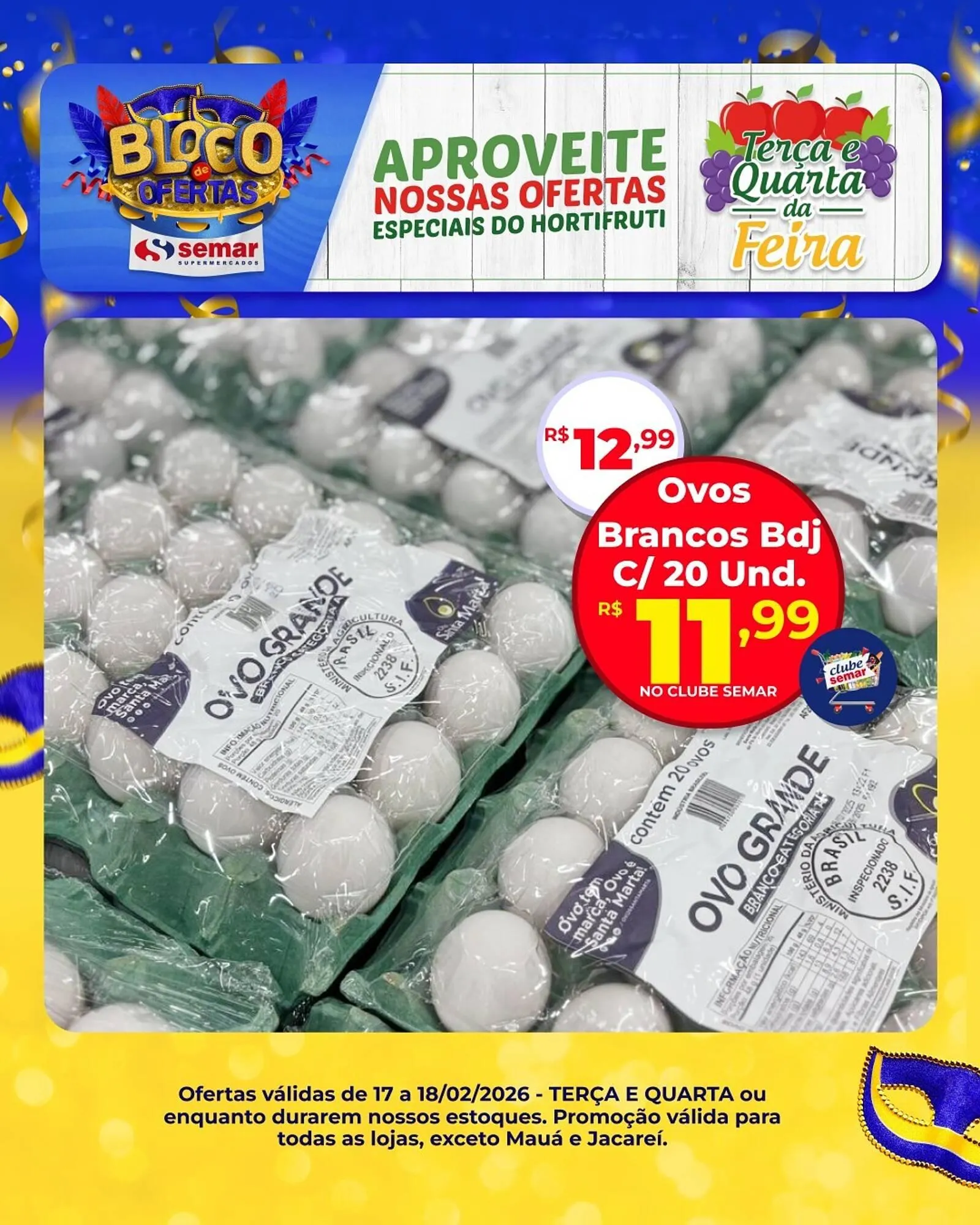 Encarte de Folheto Semar Supermercado 17 de fevereiro até 18 de fevereiro 2026 - Pagina 3