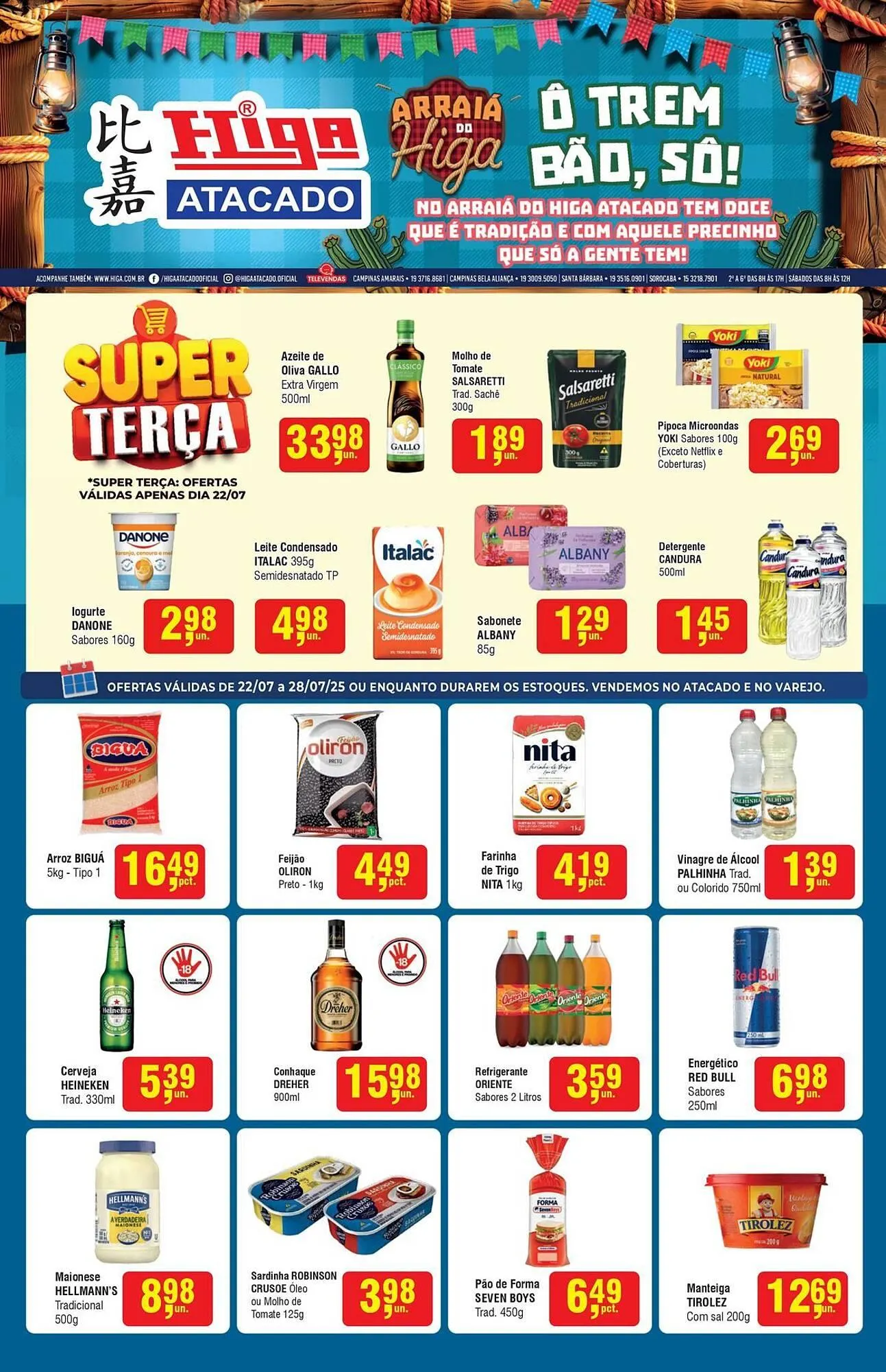 Encarte de Catálogo Higa Atacado 22 de julho até 28 de julho 2025 - Pagina 1