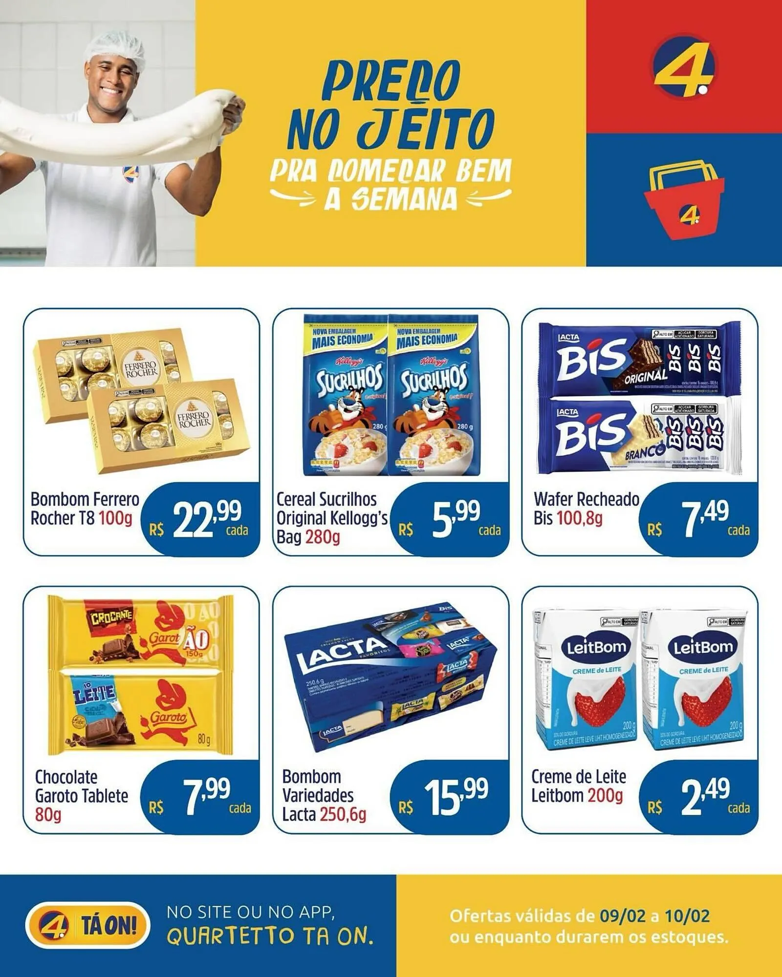 Encarte de Catálogo Quartetto Supermercados 9 de fevereiro até 10 de fevereiro 2026 - Pagina 4