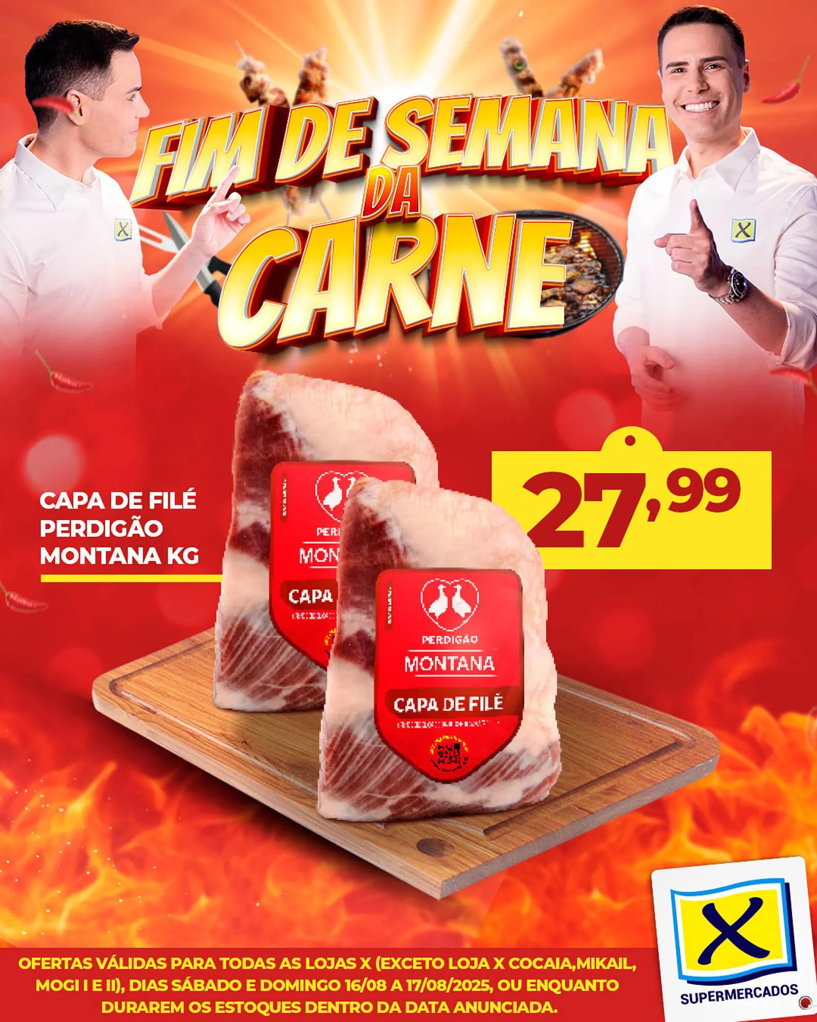 Encarte de Catálogo X Supermercados 16 de agosto até 17 de agosto 2025 - Pagina 1