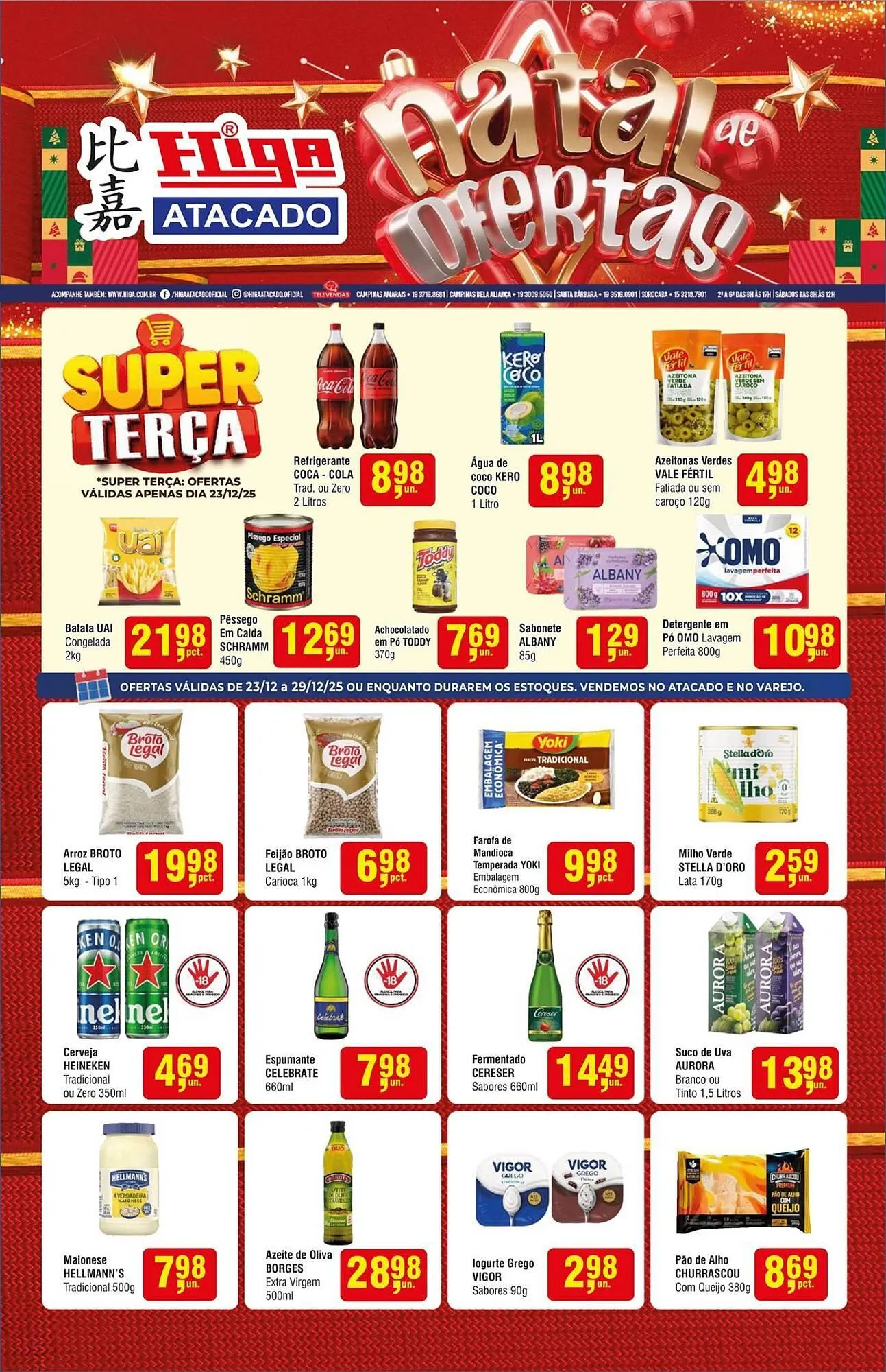 Encarte de Folheto Higa Atacado 25 de dezembro até 29 de dezembro 2025 - Pagina 1