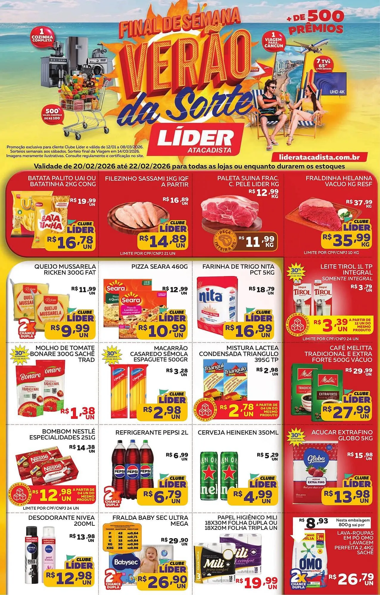 Encarte de Encarte Lider Atacadista 20 de fevereiro até 22 de fevereiro 2026 - Pagina 1