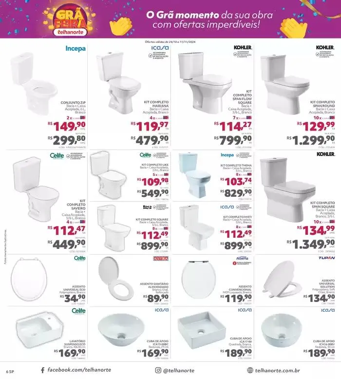 Encarte de GRÃ FEIRA TELHANORTE 24 de outubro até 11 de novembro 2024 - Pagina 6