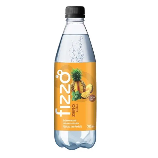 Água com Gás Fizzo Abacaxi com Hortelã 500ml