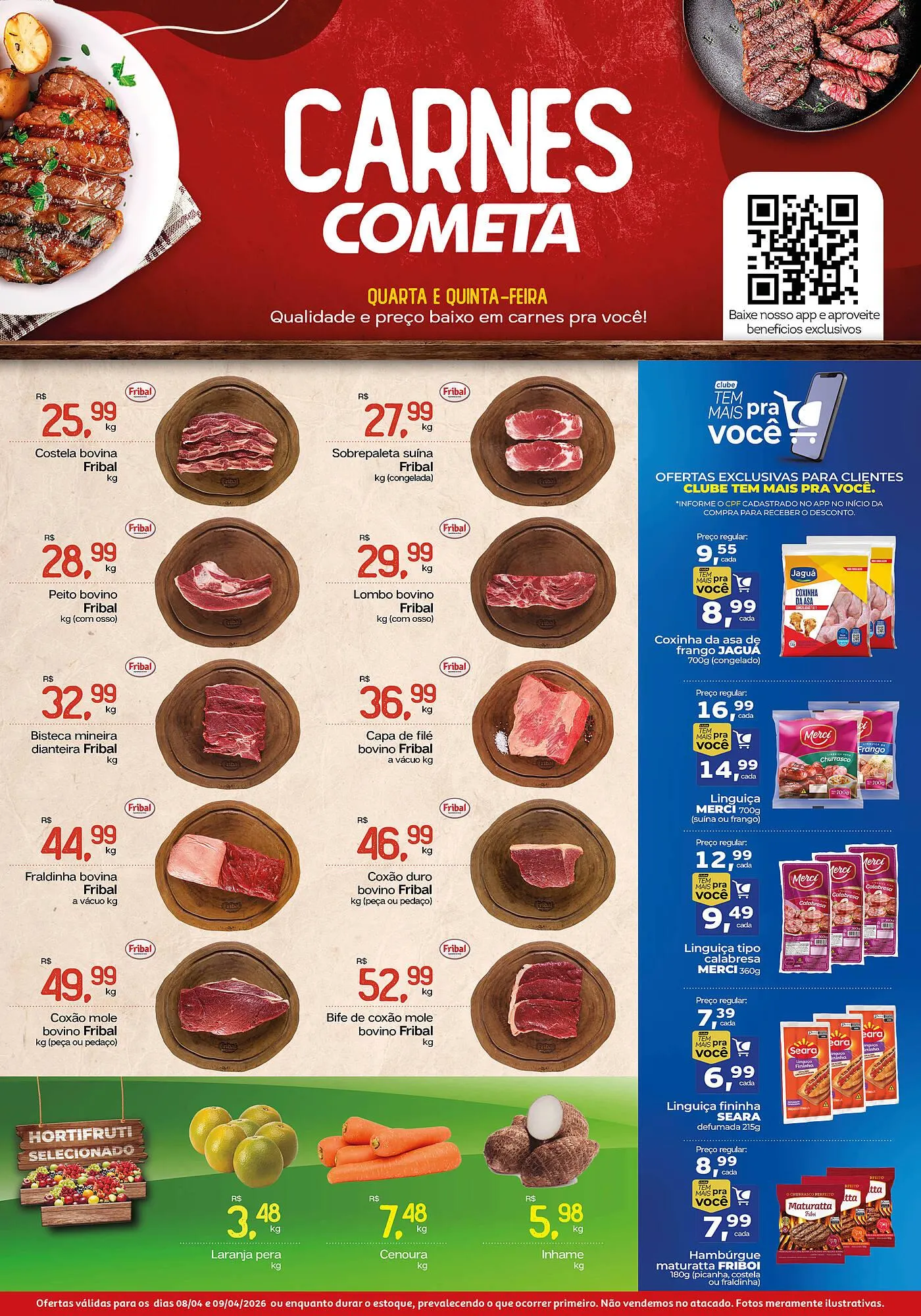 Encarte de Encarte Cometa Supermercados 8 de abril até 9 de abril 2026 - Pagina 1