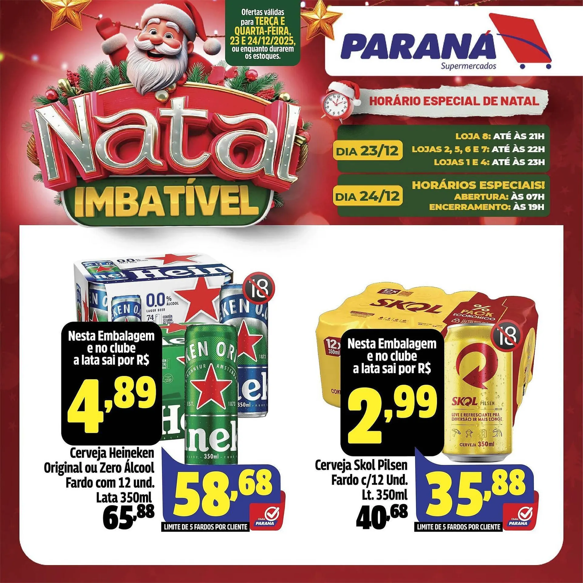 Encarte de Folheto Supermercado Paraná 23 de dezembro até 24 de dezembro 2025 - Pagina 1